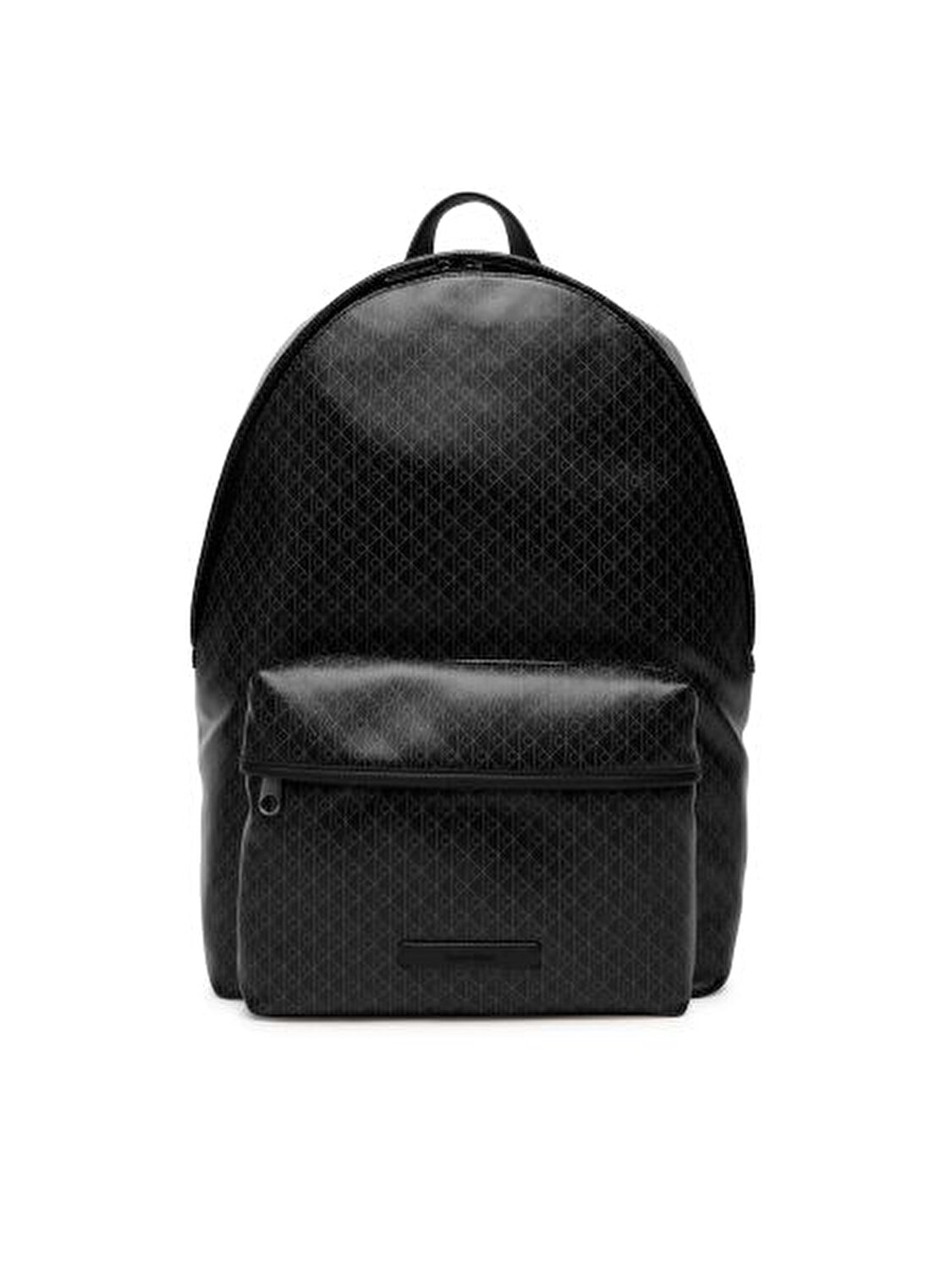 EMBLEM AOP COATED SİYAH ERKEK SIRT ÇANTASI