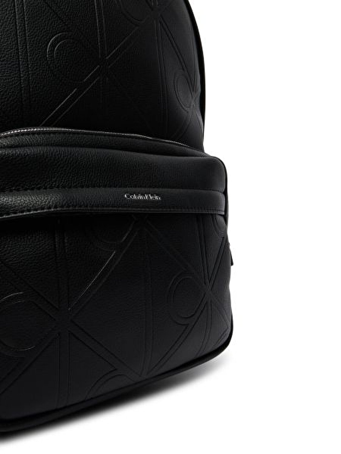 XL EMBLEM AOP EMBOSS SİYAH ERKEK SIRT ÇANTASI