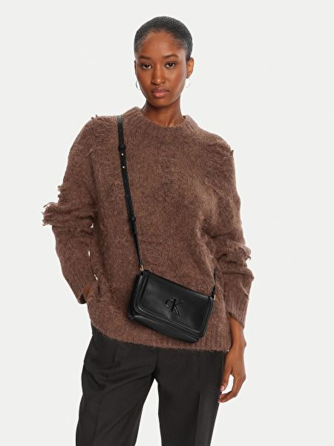 BOLD CK FLAP CROSSBODY