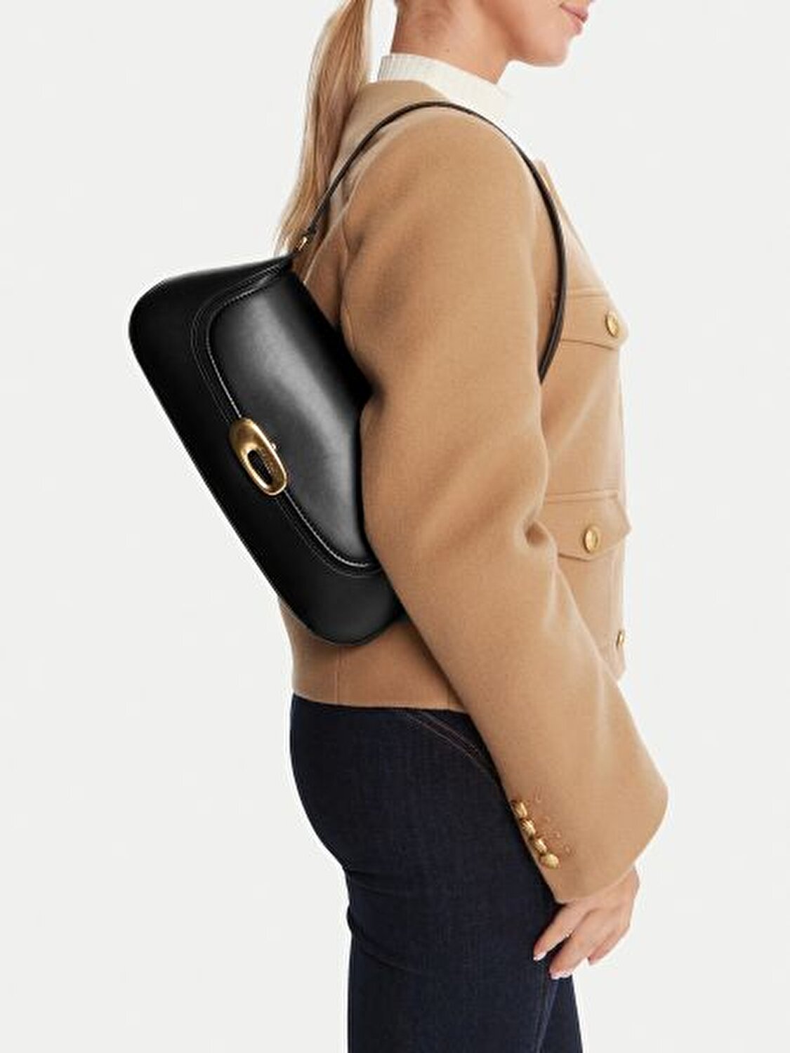 HARDWARE FLAP SHOULDER BAG