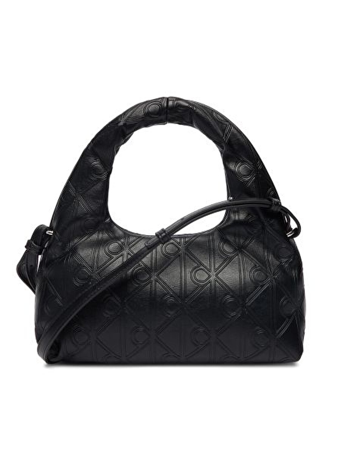 EMBLEM AOP PUFFER BAG SİYAH KADIN OMUZ ÇANTASI