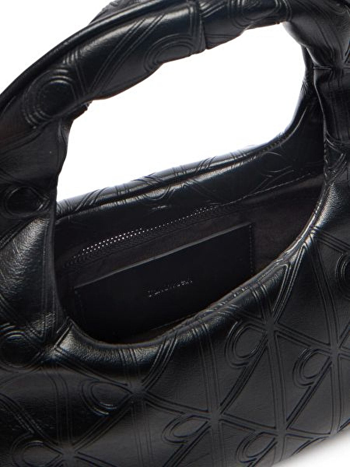 EMBLEM AOP PUFFER BAG SİYAH KADIN OMUZ ÇANTASI