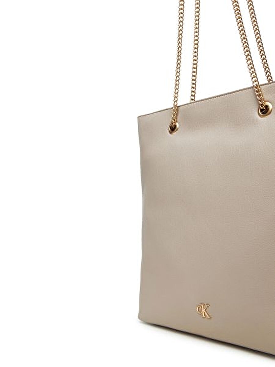 MINIMAL MONOGRAM CHAIN TOTE