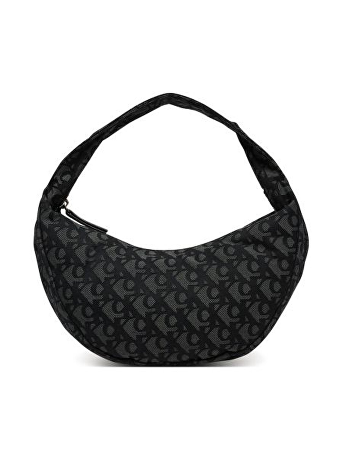 CKJ MONOGRAM PINCHED MEDIUM SHOU