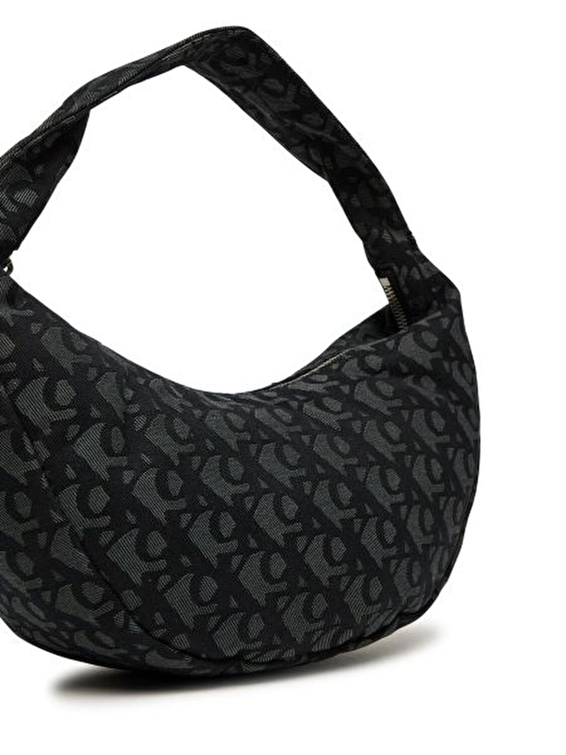 CKJ MONOGRAM PINCHED MEDIUM SHOU