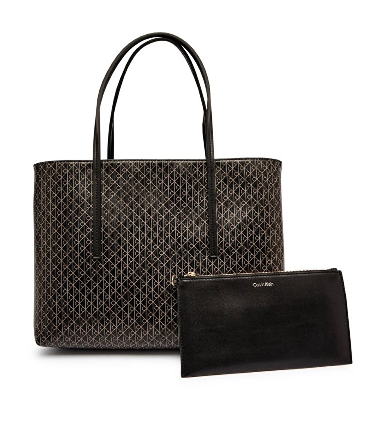 EMBLEM AOP SMALL TOTE