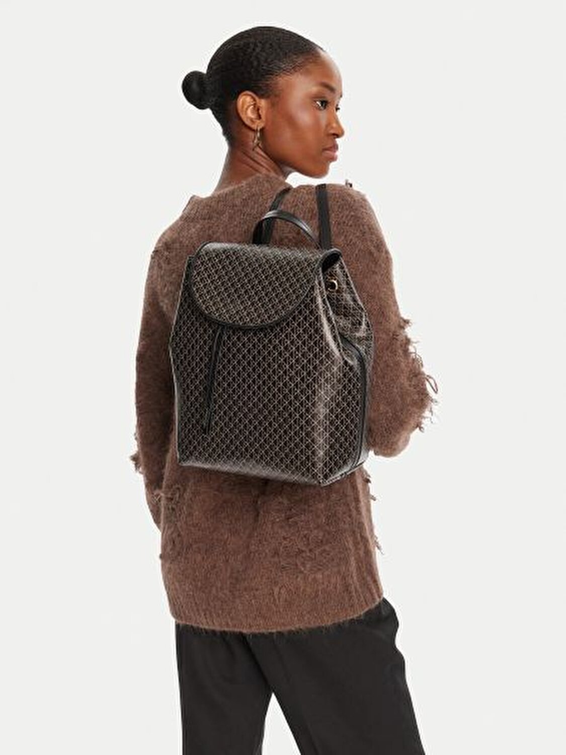 EMBLEM AOP FLAP BACKPACK