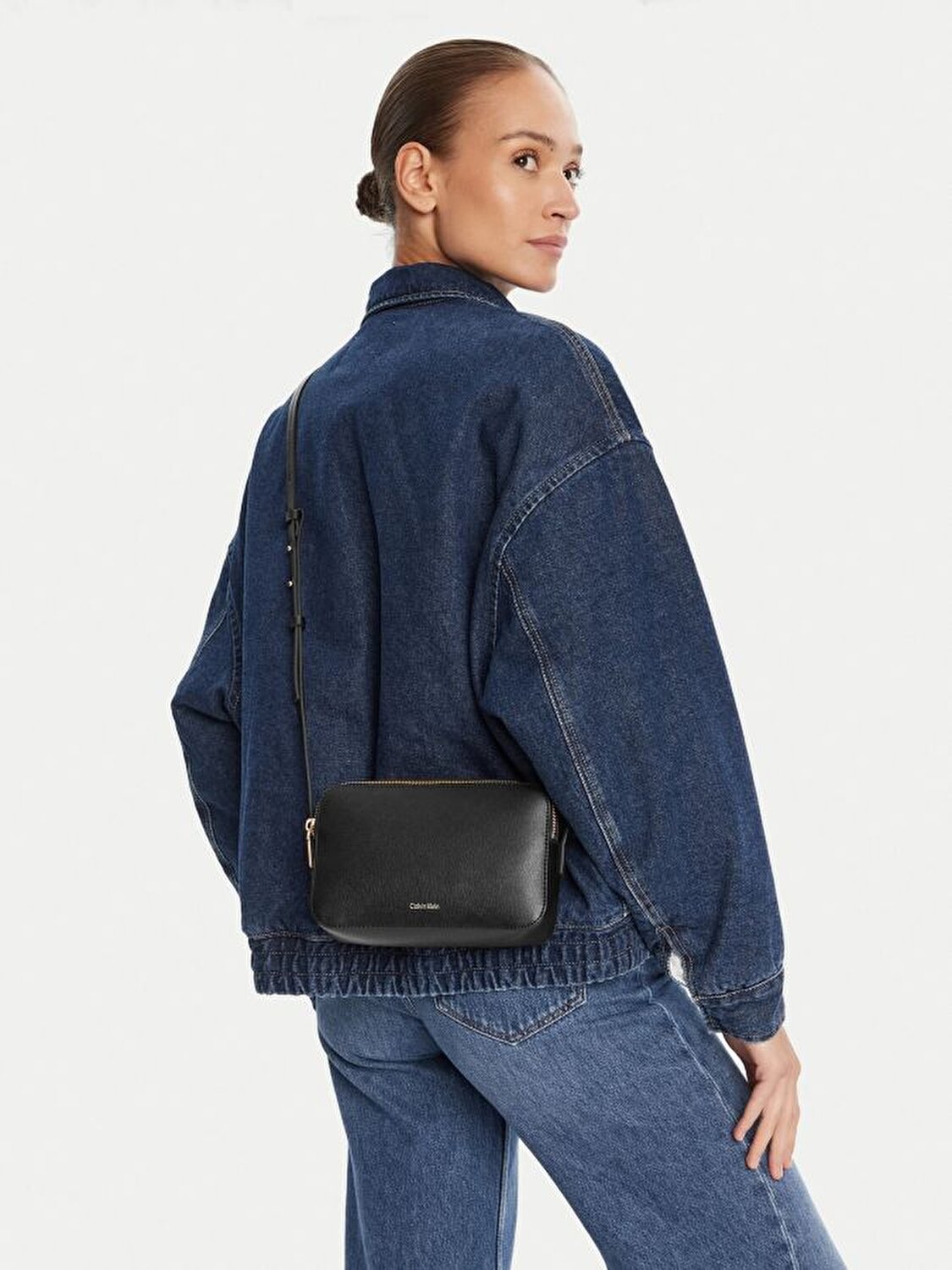 FOIL LOGO ELONGATED CAMERA BAG