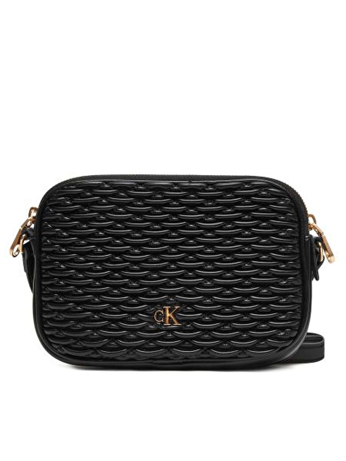 PLEATED DOUBLE ZIP CAMER﻿A BAG