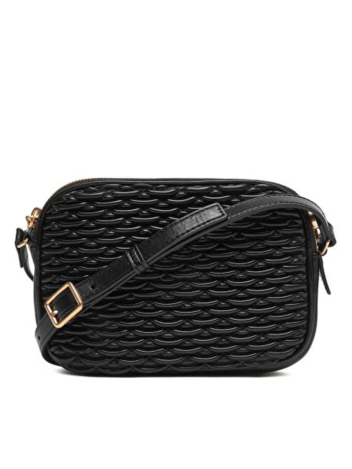 PLEATED DOUBLE ZIP CAMER﻿A BAG