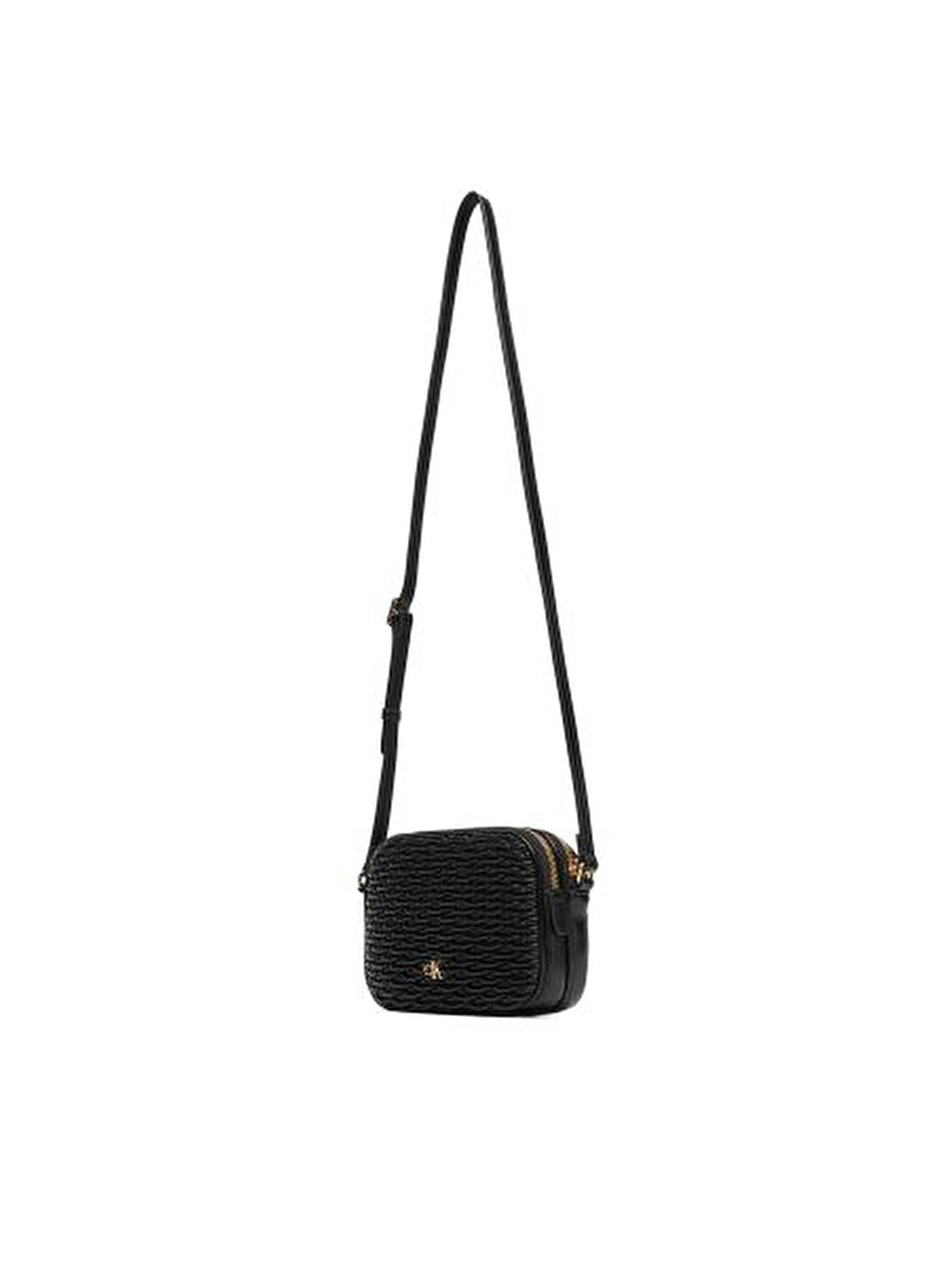 PLEATED DOUBLE ZIP CAMER﻿A BAG