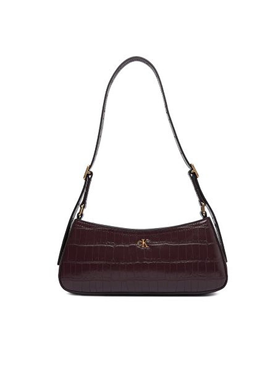 CK CROC SMALL SHOULDER BAG