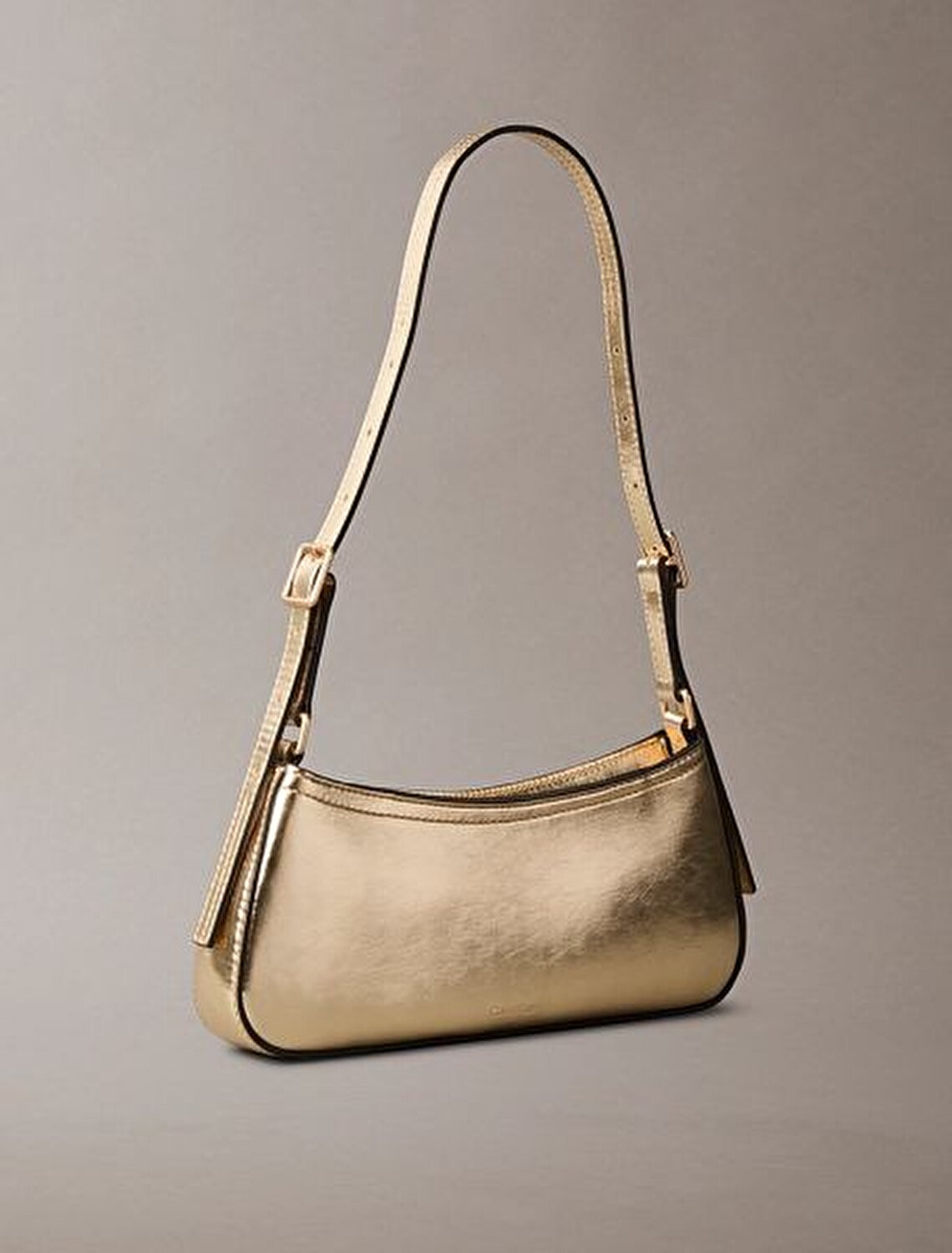 MONOGRAM METALİK GOLD KADIN OMUZ ÇANTASI