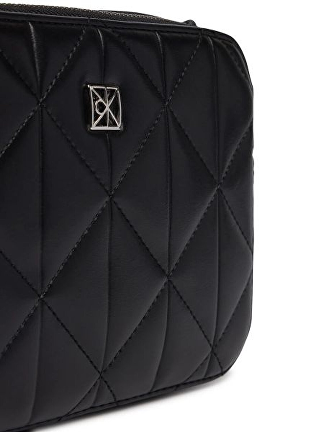 QUILTED DOUBLE ZIP CAMERA BAG SİYAH KADIN ÇAPRAZ ÇANTA