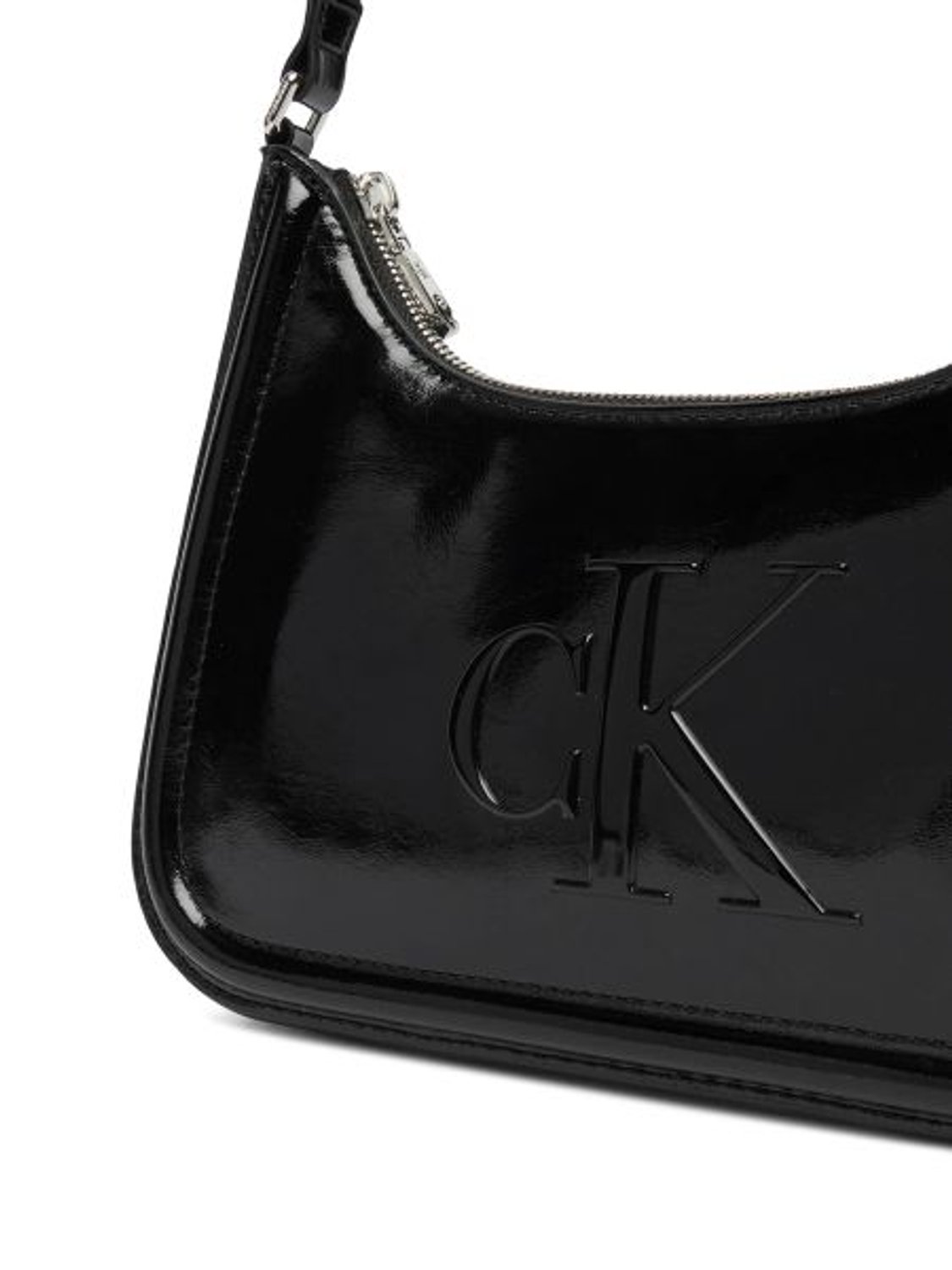BOLD CK METALİK SİYAH KADIN OMUZ ÇANTASI