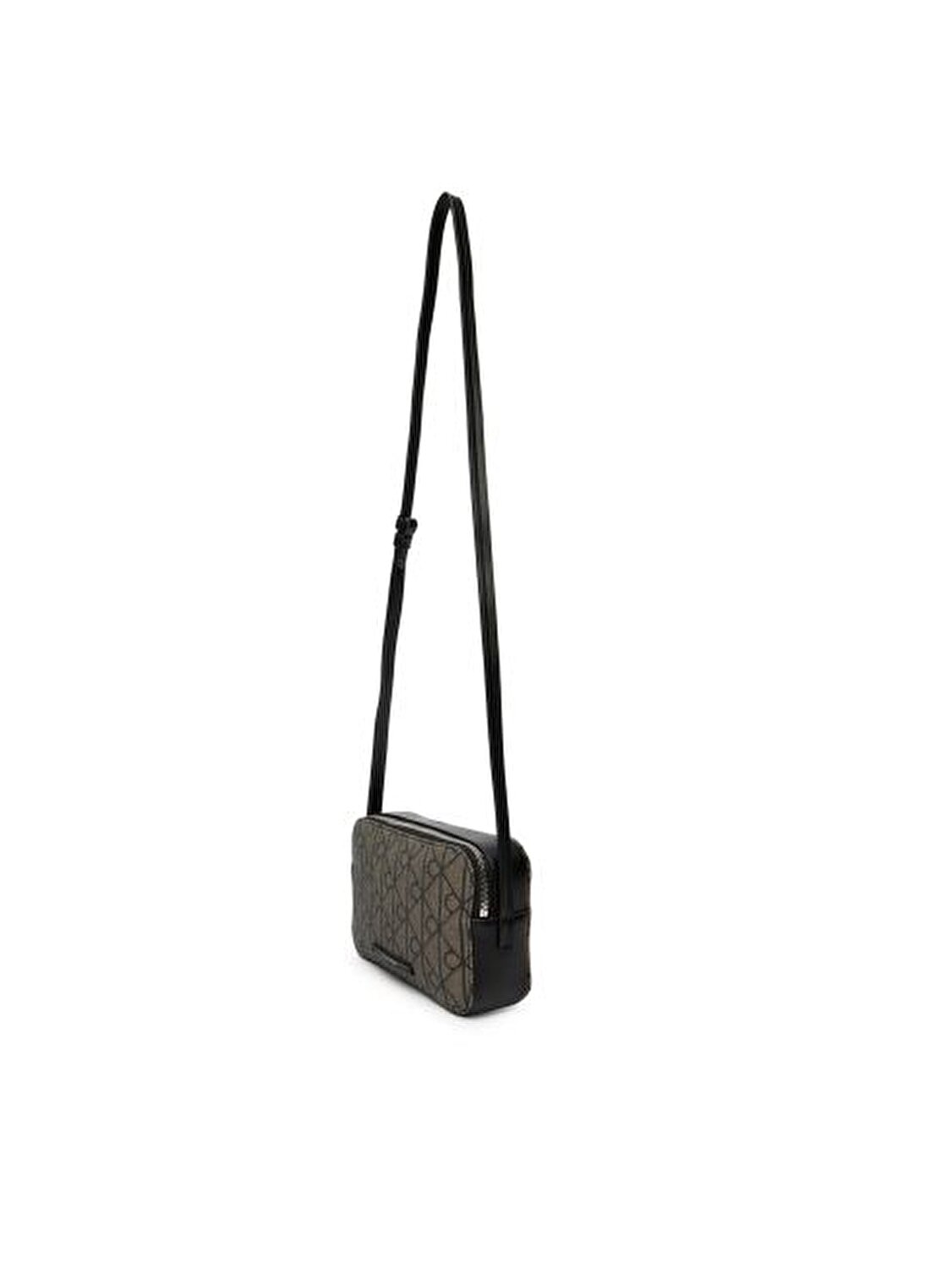 EMBLEM AOP JACQUARD CAMERA BAG ANTRASİT KADIN ÇAPRAZ ÇANTA
