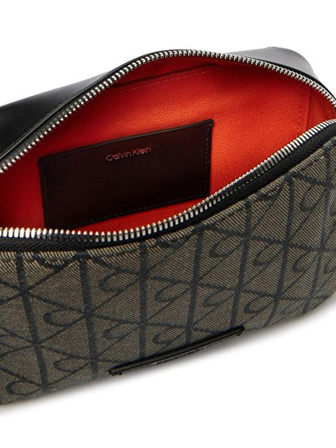 EMBLEM AOP JACQUARD CAMERA BAG ANTRASİT KADIN ÇAPRAZ ÇANTA