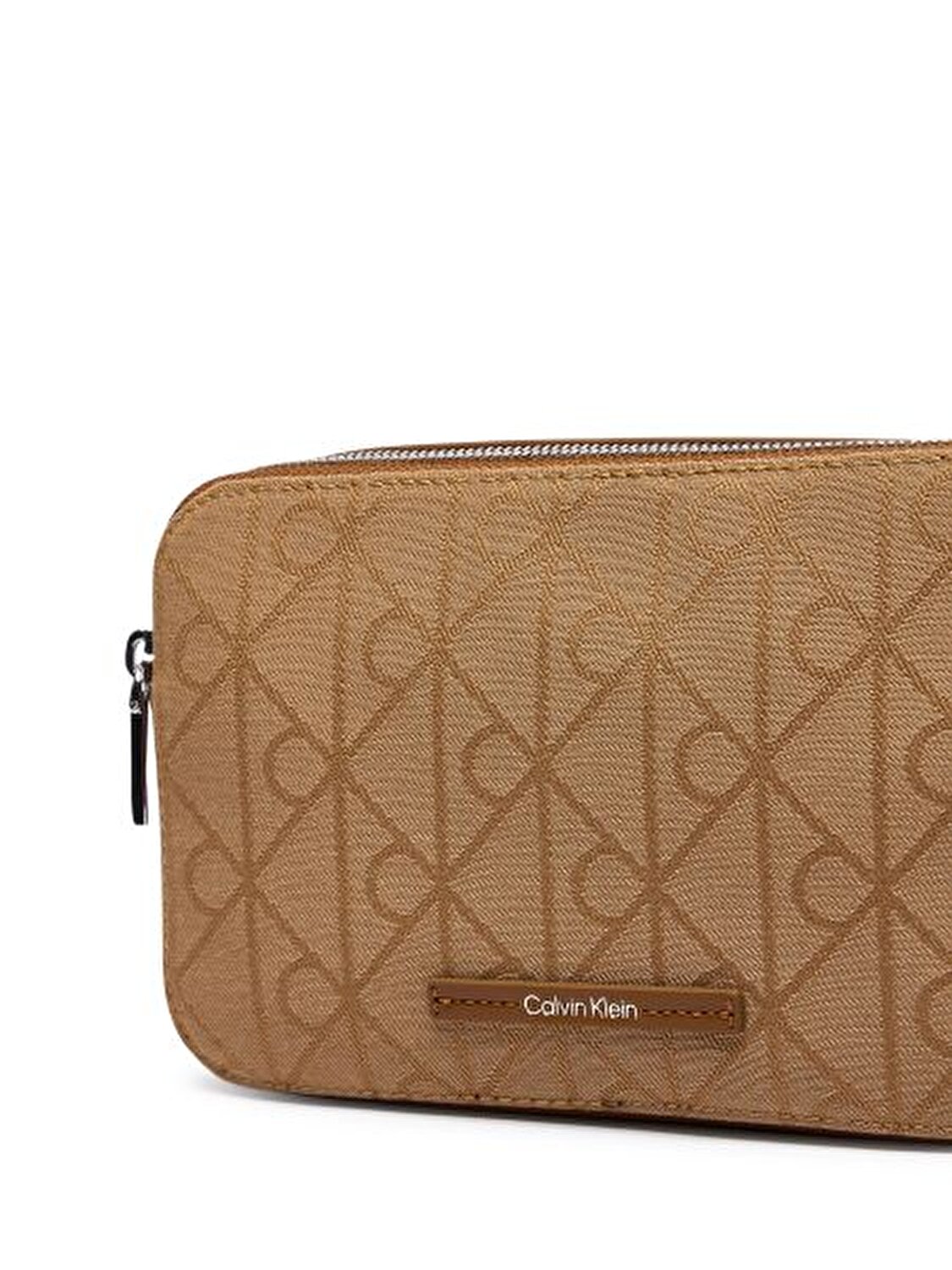 EMBLEM AOP JACQUARD CAMERA BAG KAHVE KADIN ÇAPRAZ ÇANTA