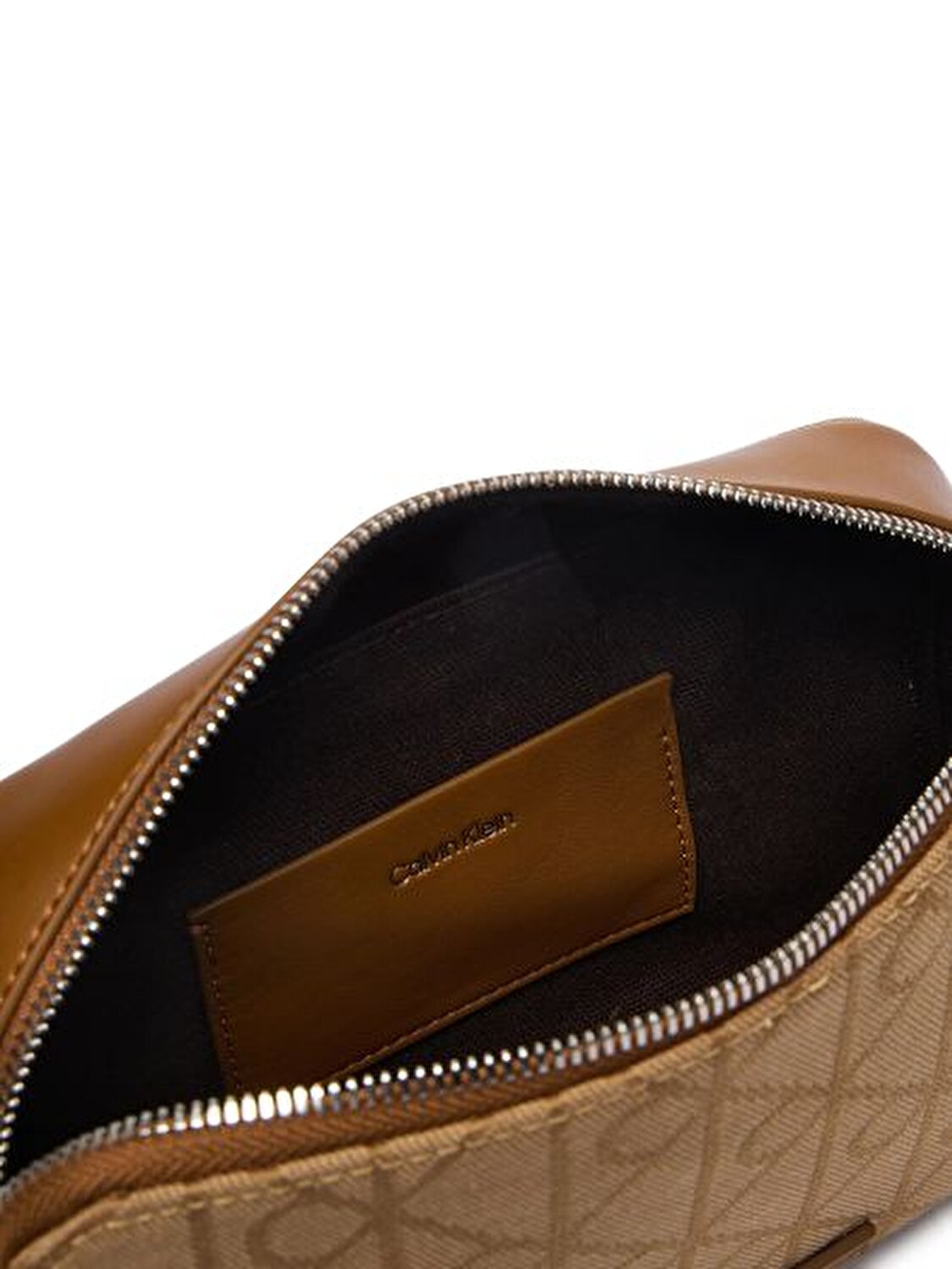 EMBLEM AOP JACQUARD CAMERA BAG KAHVE KADIN ÇAPRAZ ÇANTA