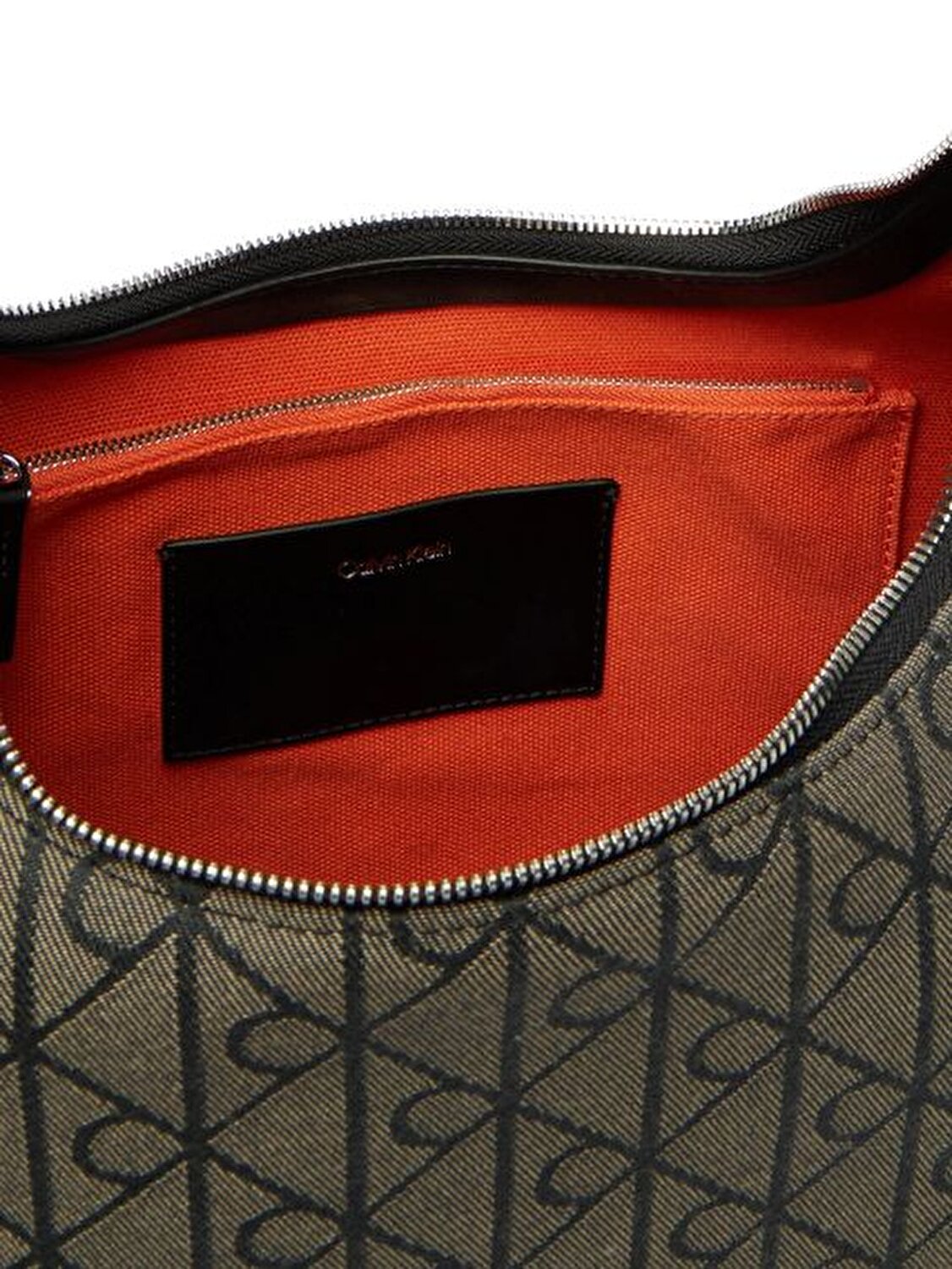 EMBLEM JACQUARD ANTRASİT KADIN OMUZ ÇANTASI