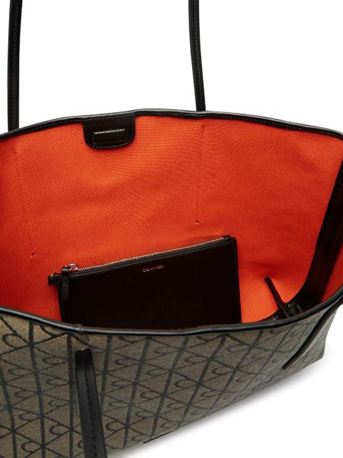 EMBLEM AOP JACQUARD ANTRASİT KADIN TOTE ÇANTA