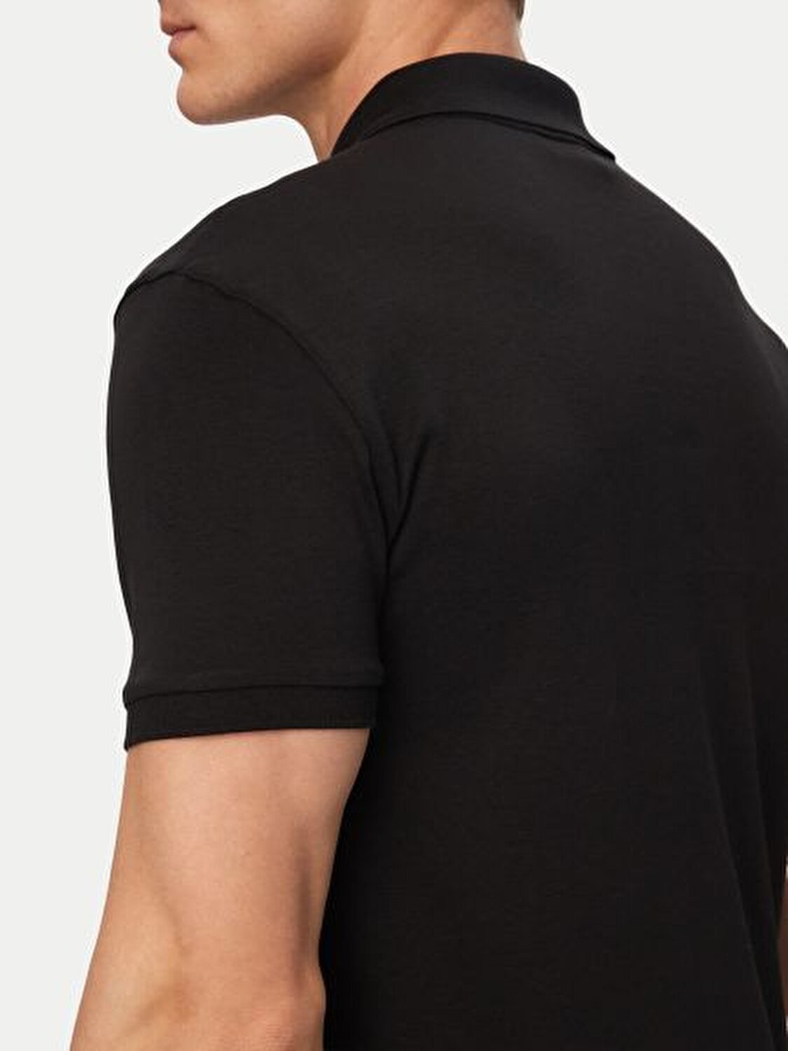 SİYAH LOGOLU ERKEK POLO T-SHIRT