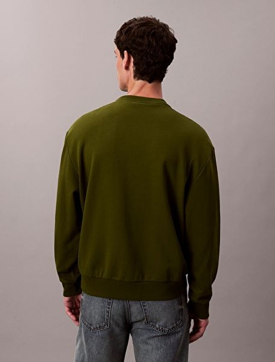 YEŞİL LOGOLU ERKEK SWEATSHIRT