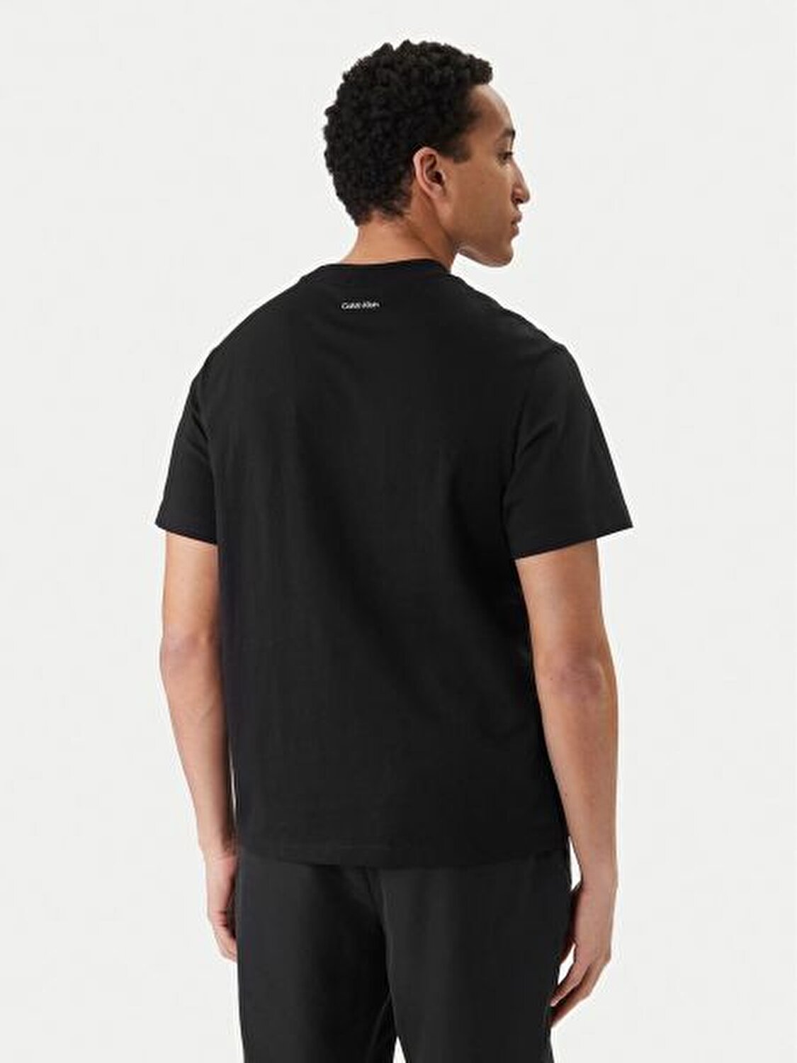 SİYAH LOGOLU ERKEK T-SHIRT