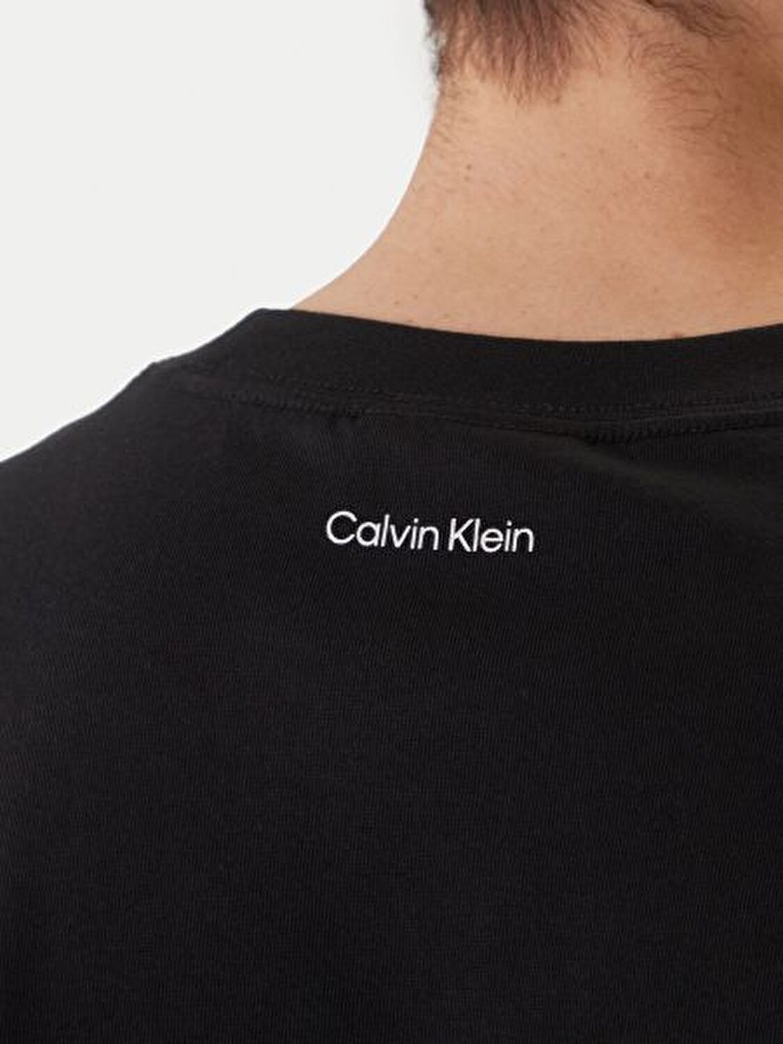 SİYAH LOGOLU ERKEK T-SHIRT