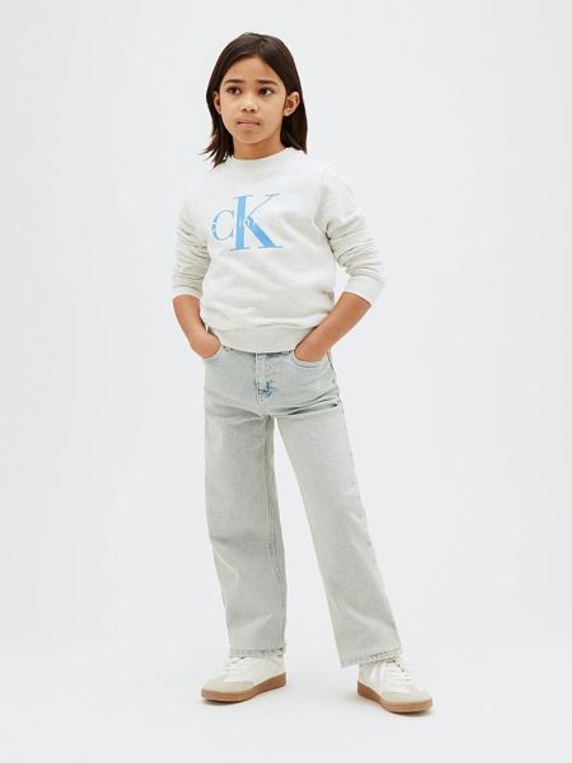 GRİ LOGOLU ÇOCUK SWEATSHIRT