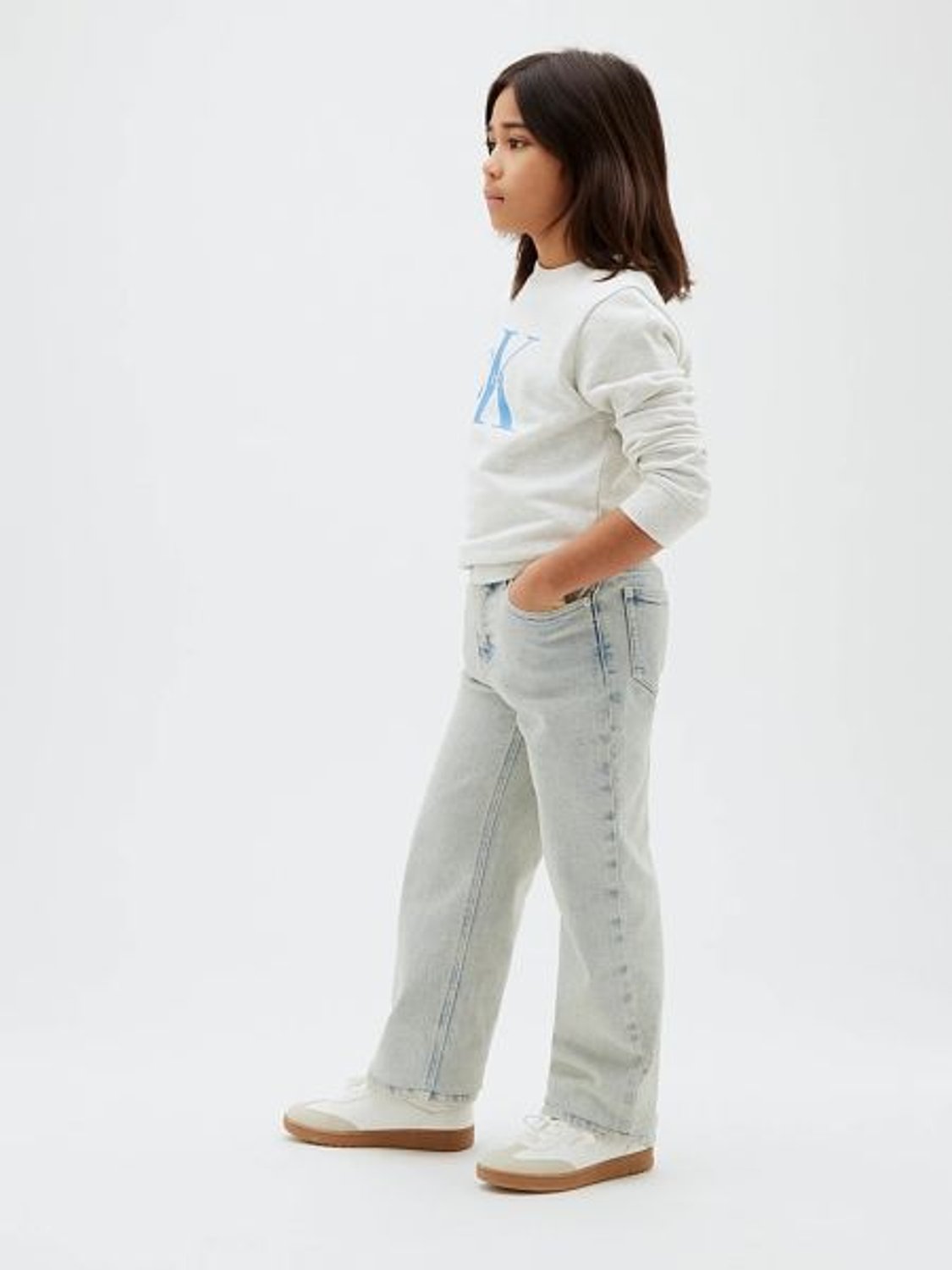 GRİ LOGOLU ÇOCUK SWEATSHIRT