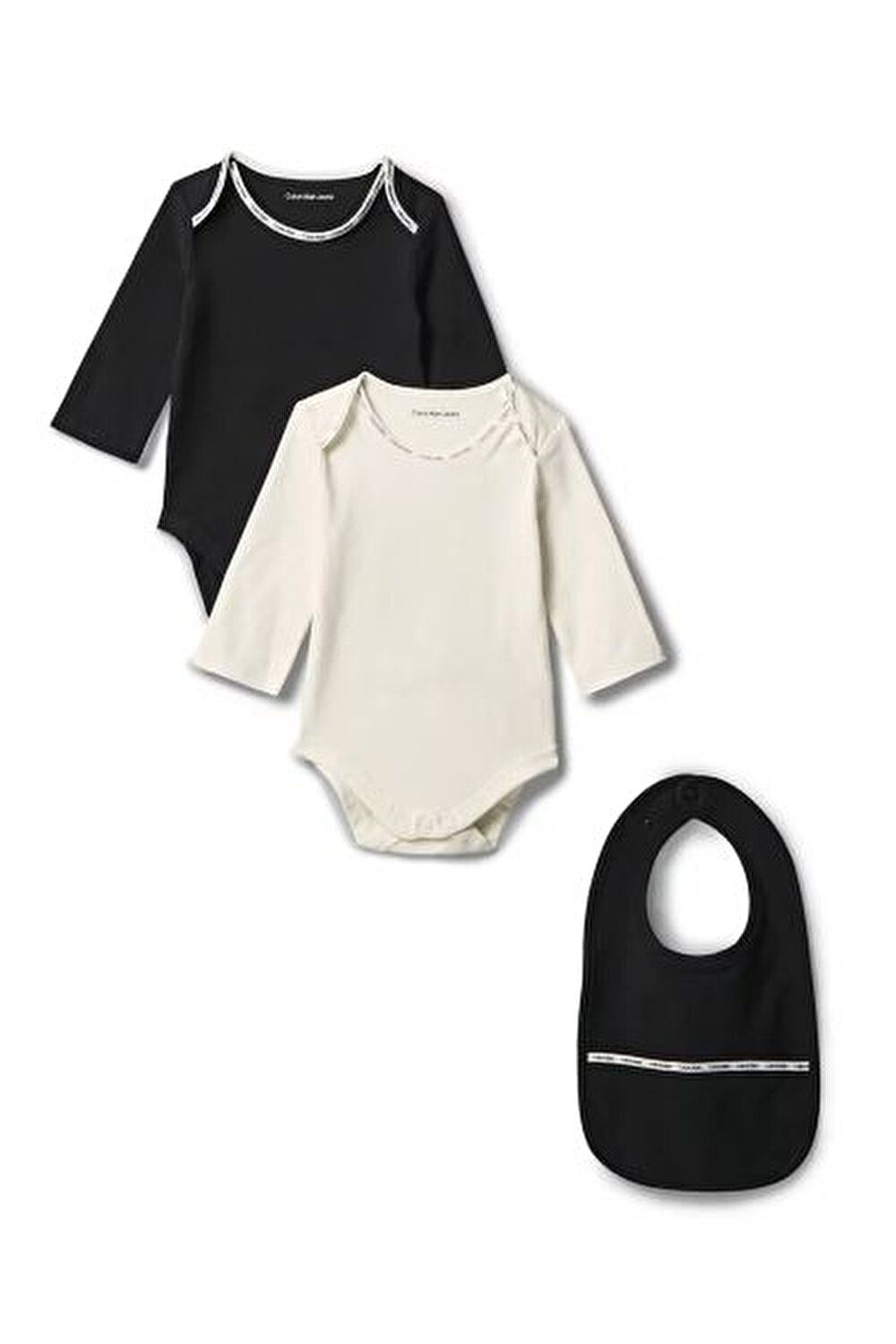 SİYAH BEYAZ BEBEK 2'Lİ PAKET BODY SETİ