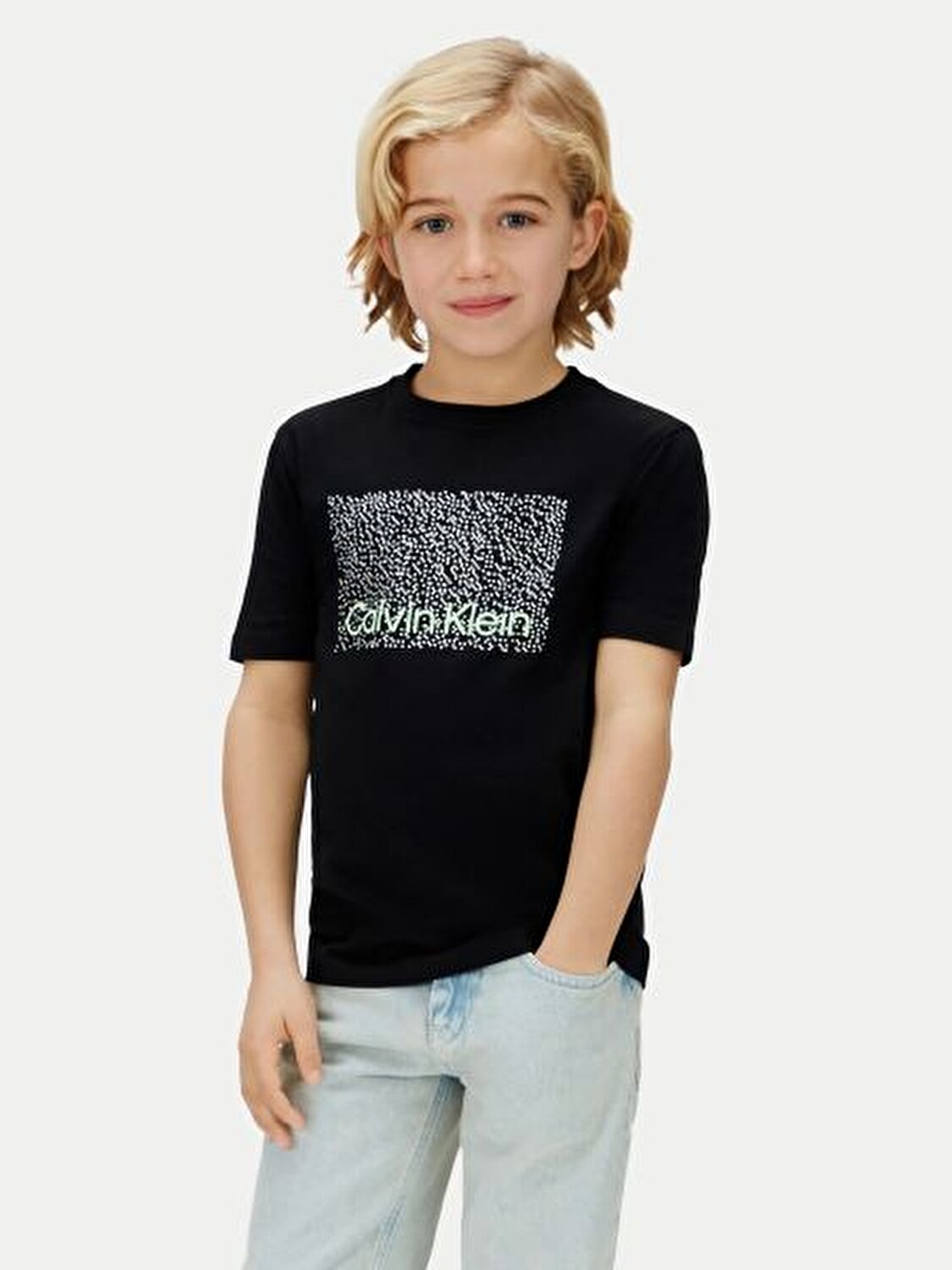 SİYAH LOGOLU ERKEK ÇOCUK T-SHIRT
