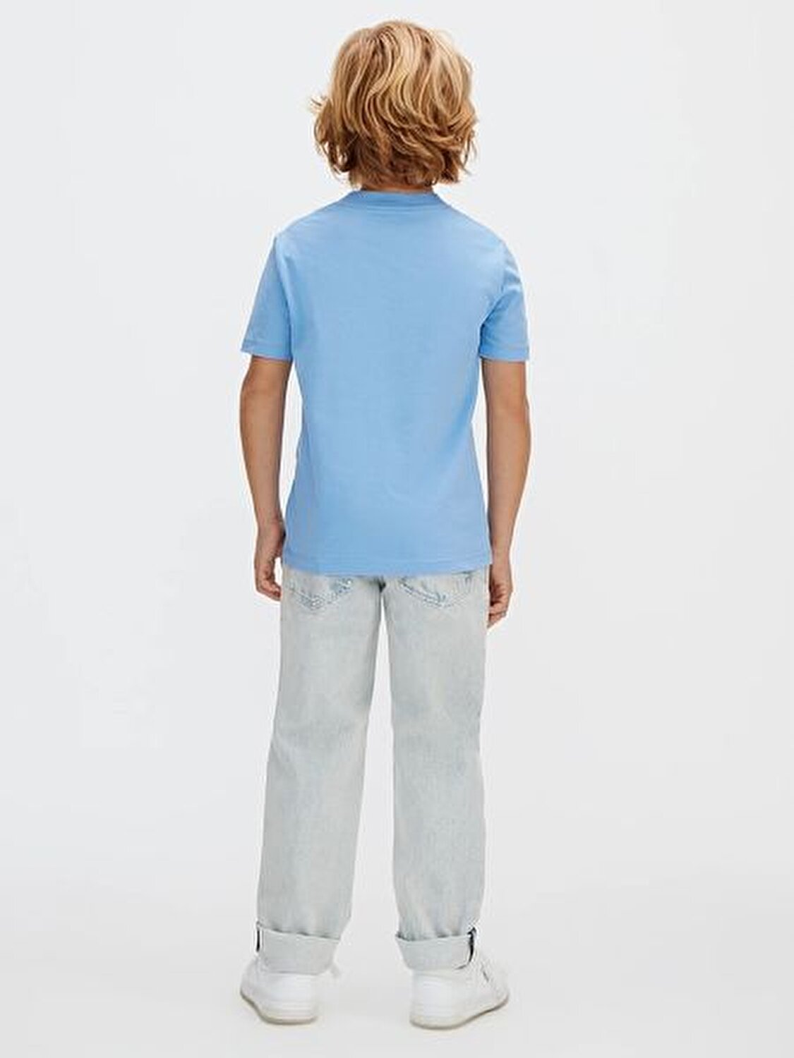 MAVİ LOGOLU ERKEK ÇOCUK T-SHIRT