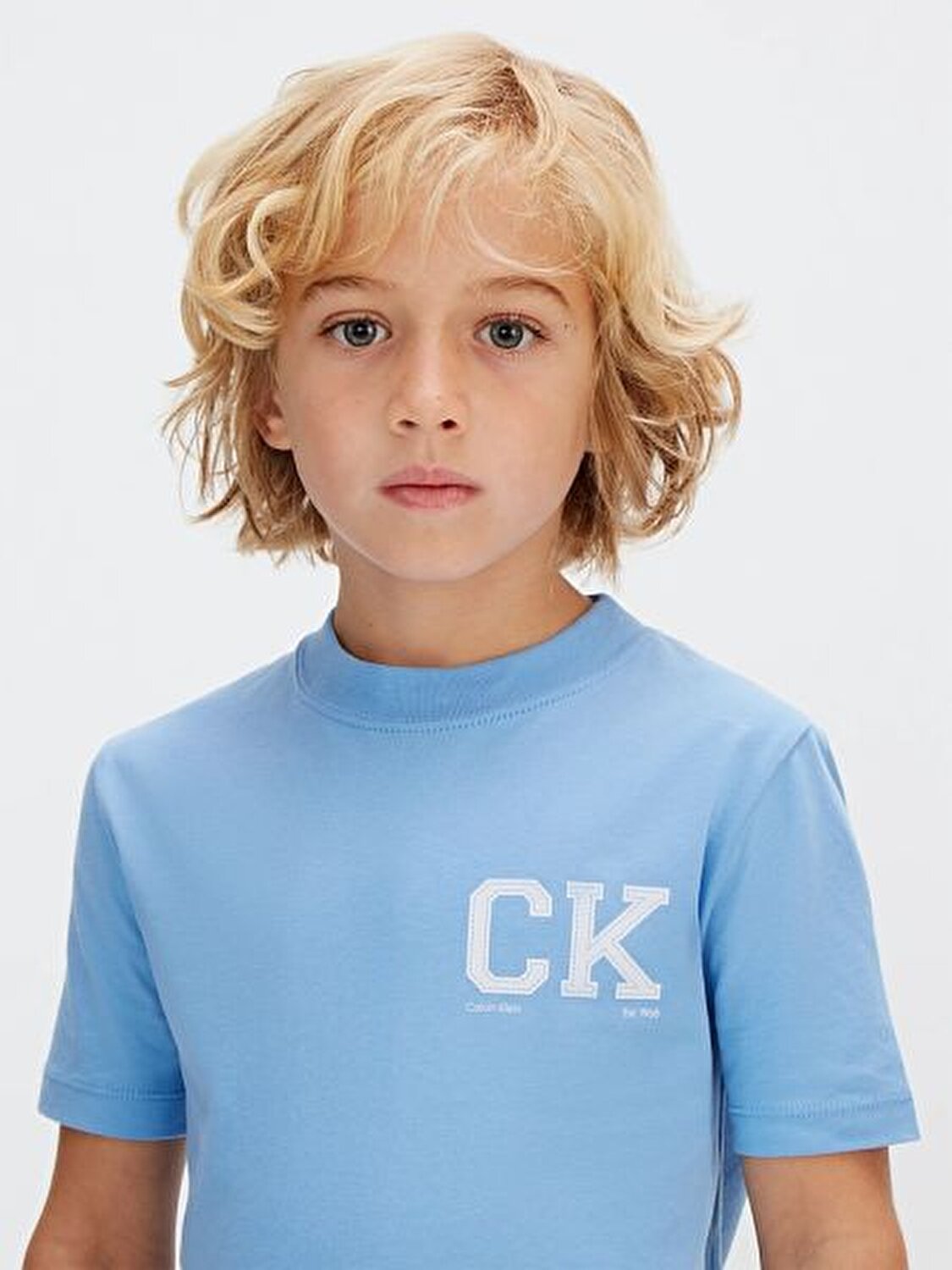 MAVİ LOGOLU ERKEK ÇOCUK T-SHIRT