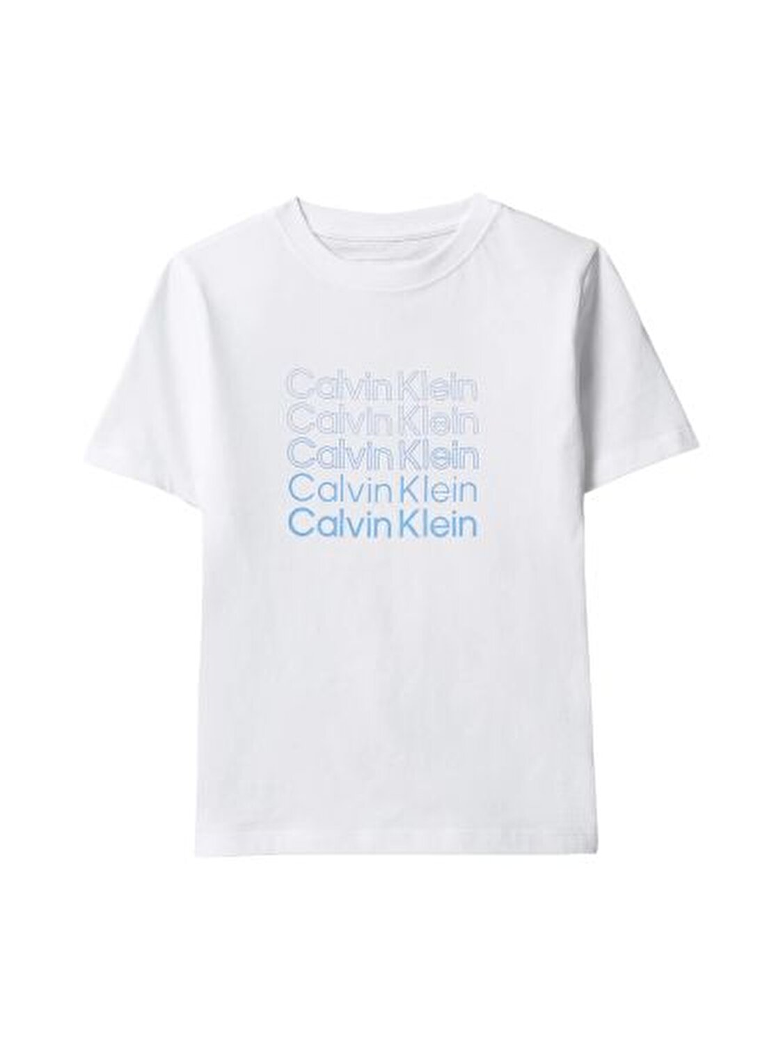 BEYAZ LOGO BASKILI ERKEK ÇOCUK T-SHIRT