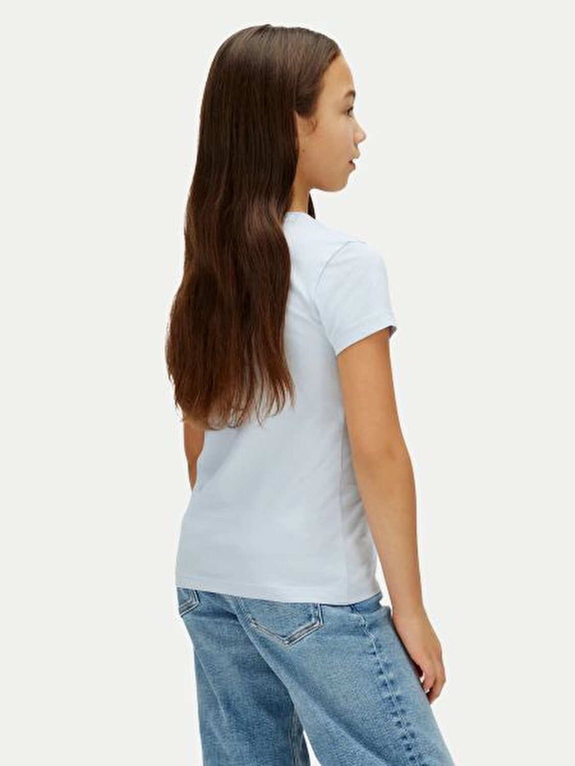 MAVİ LOGOLU KIZ ÇOCUK T-SHIRT