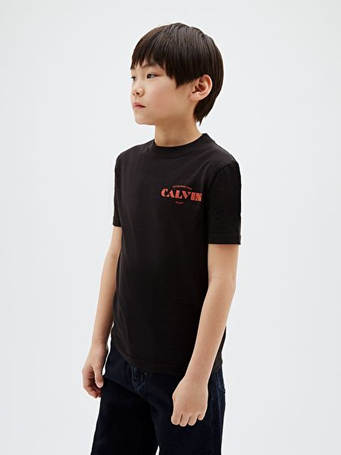 SİYAH LOGOLU ERKEK ÇOCUK T-SHIRT