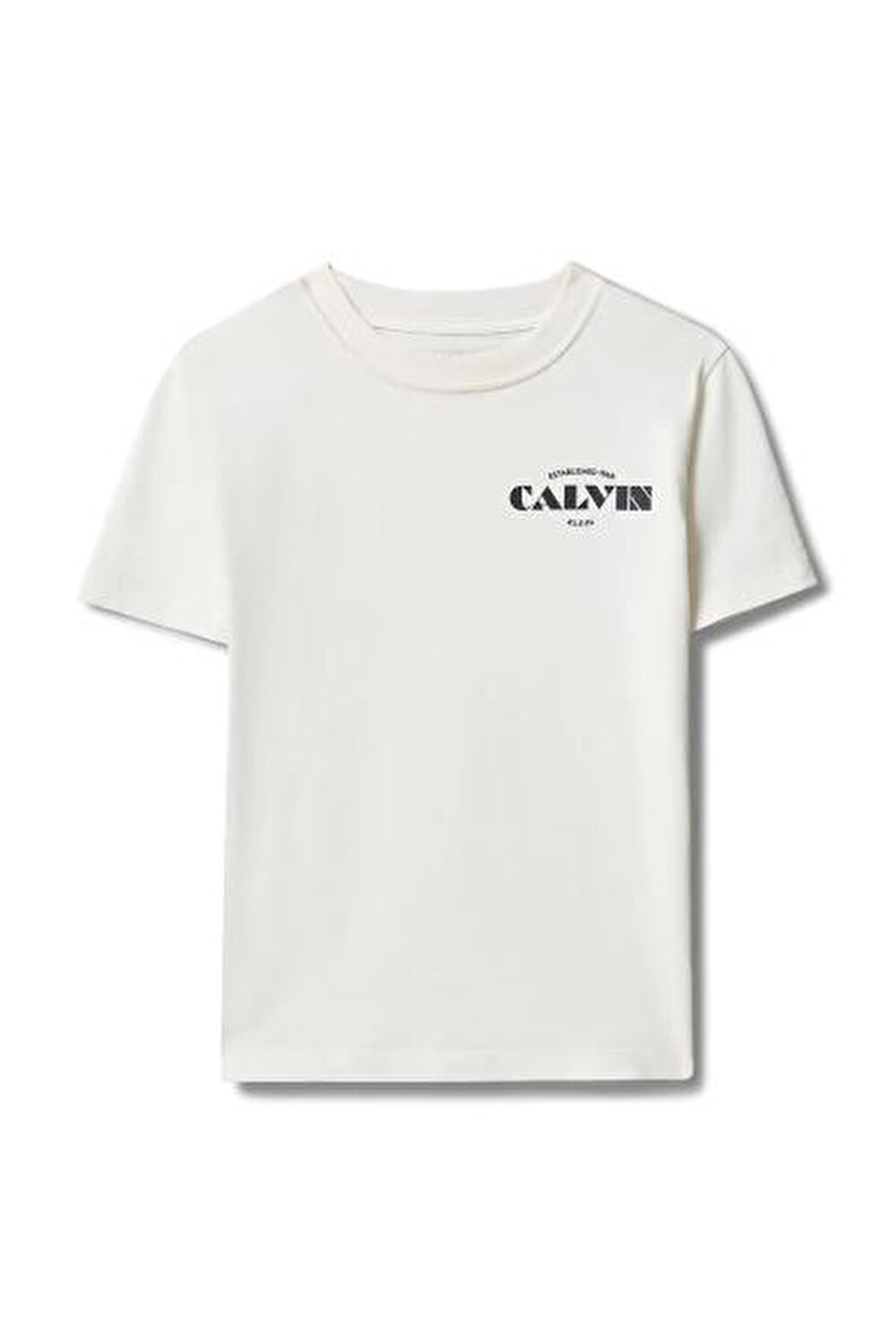 BEYAZ LOGOLU ERKEK ÇOCUK T-SHIRT