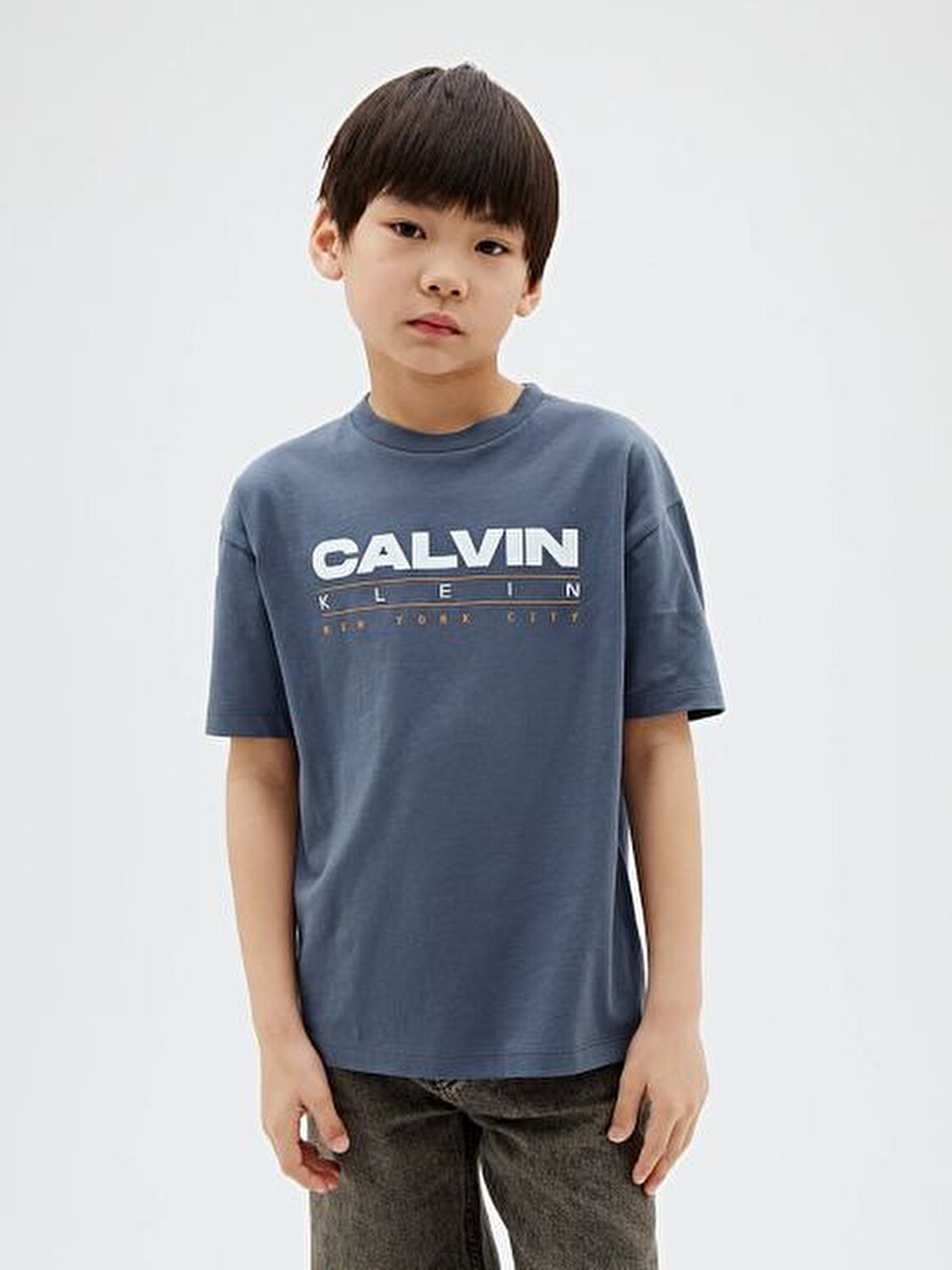 MAVİ LOGOLU ERKEK ÇOCUK T-SHIRT