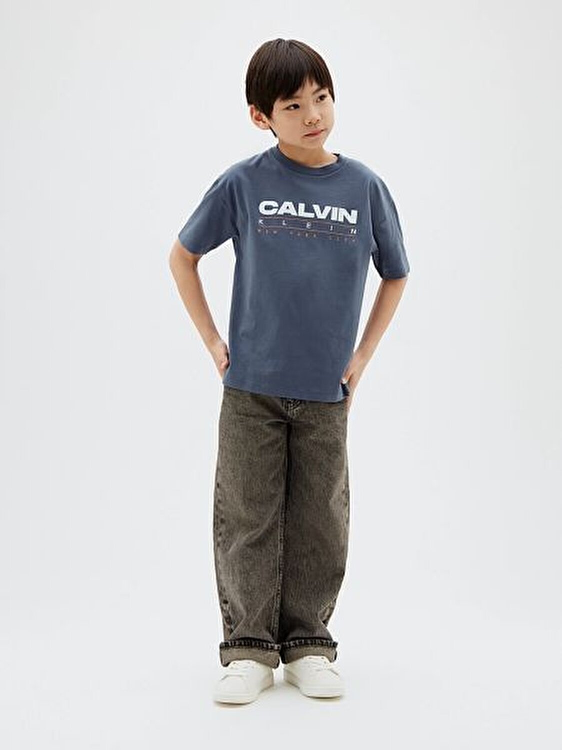 MAVİ LOGOLU ERKEK ÇOCUK T-SHIRT