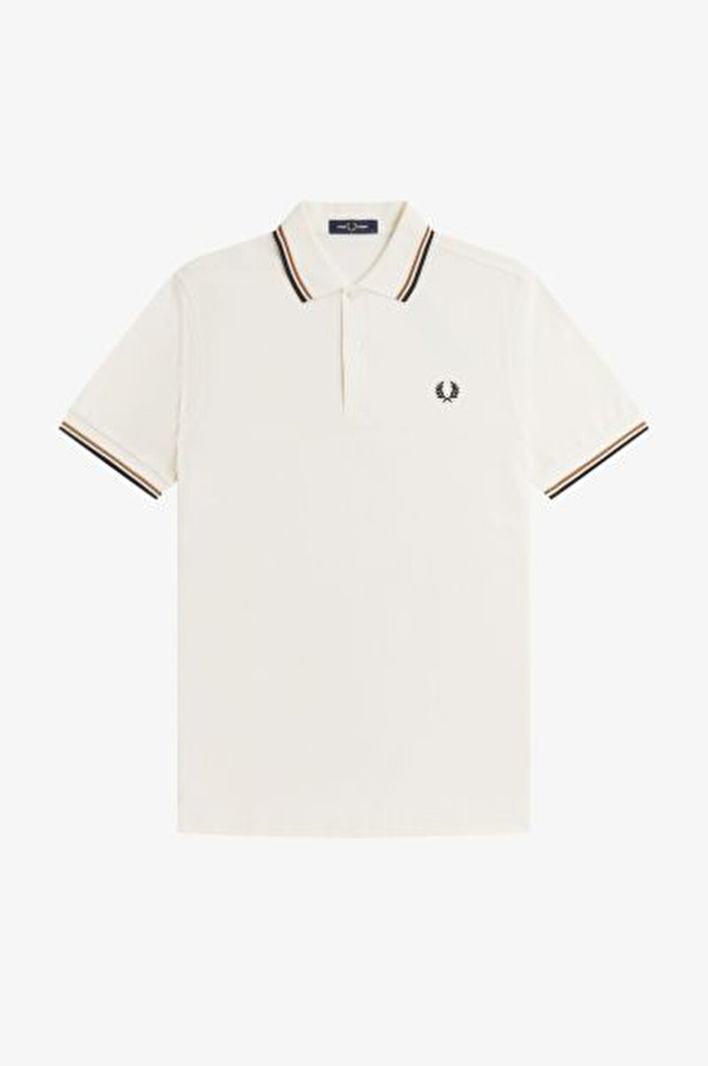 EKRU LOGOLU ERKEK POLO T-SHIRT
