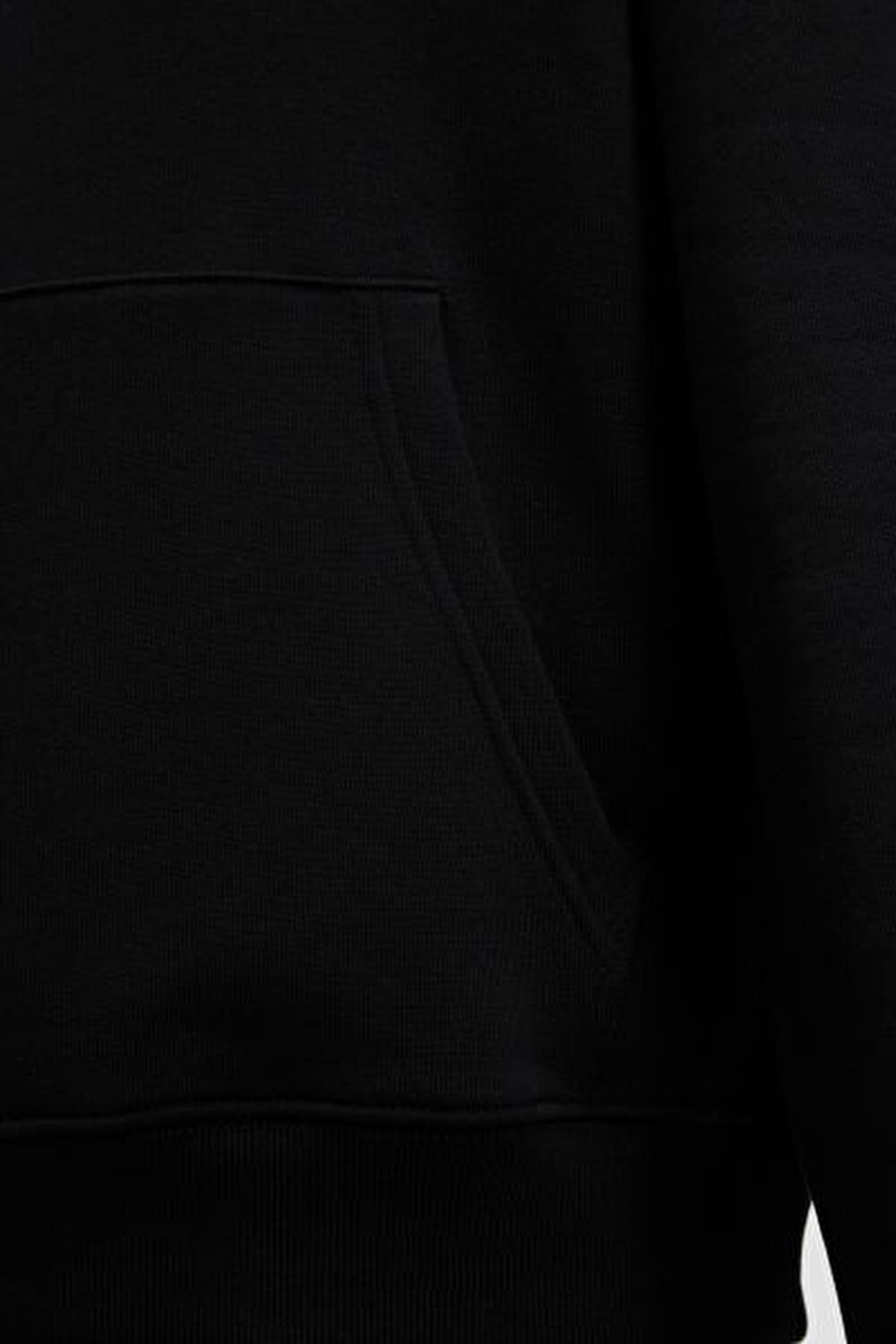 SİYAH LOGOLU FERMUARLI ERKEK SWEATSHIRT