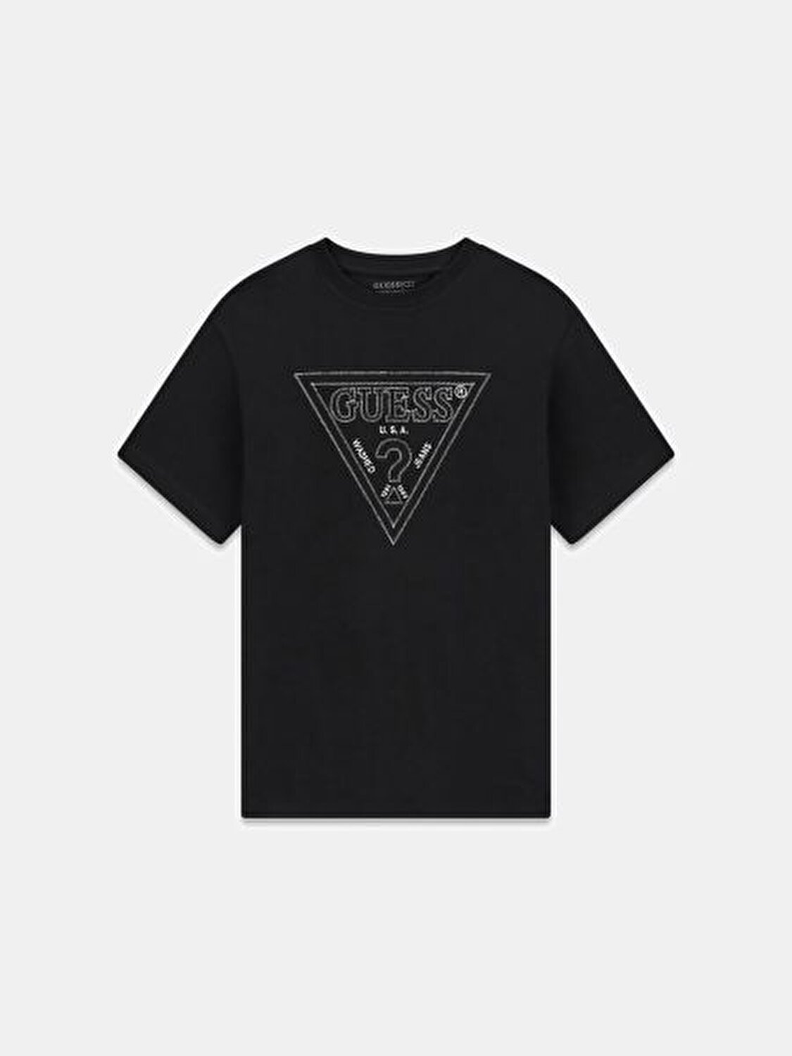 SİYAH BASKILI ERKEK T-SHIRT