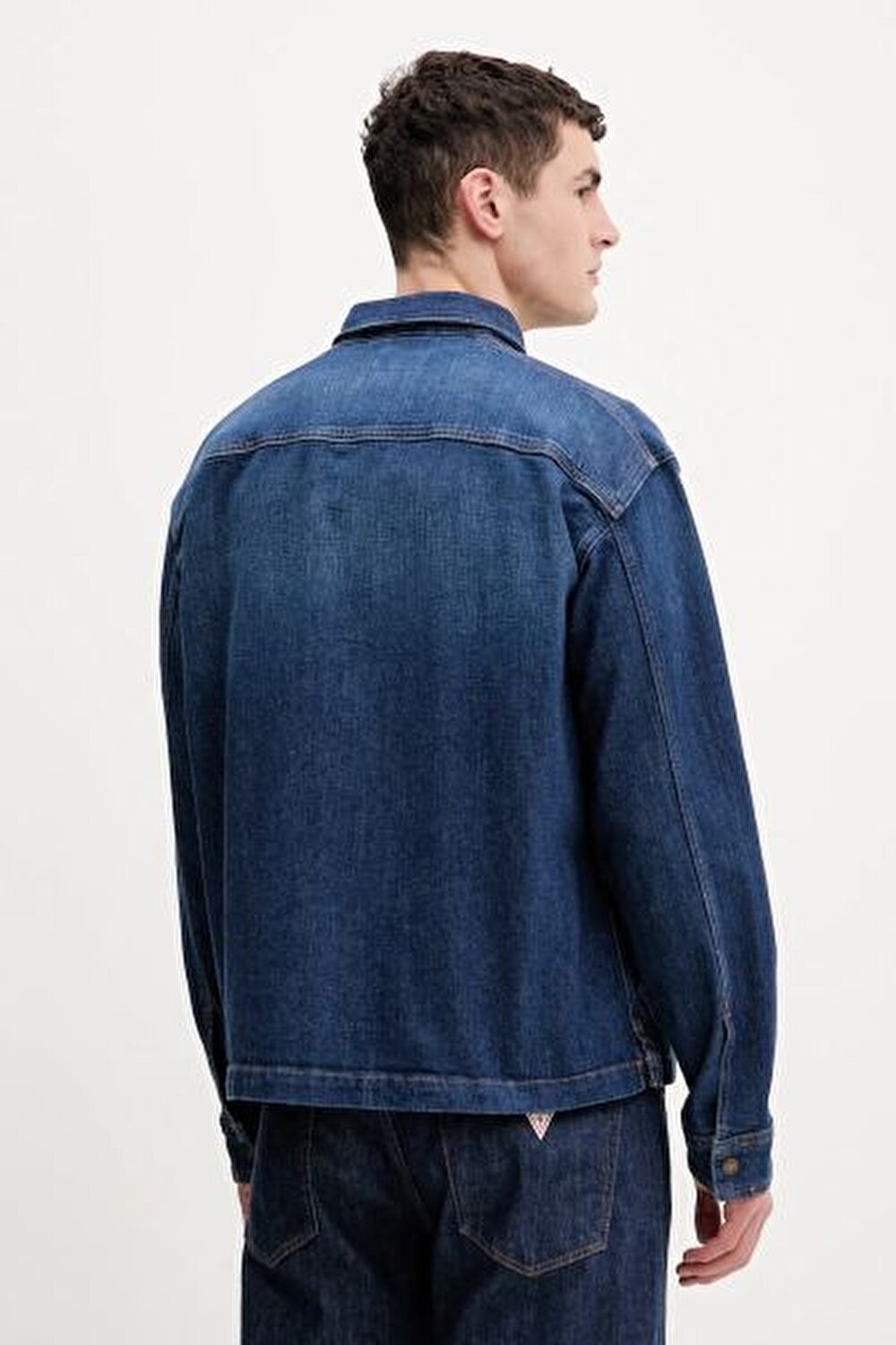 MAVİ LOGOLU JEAN ERKEK GÖMLEK