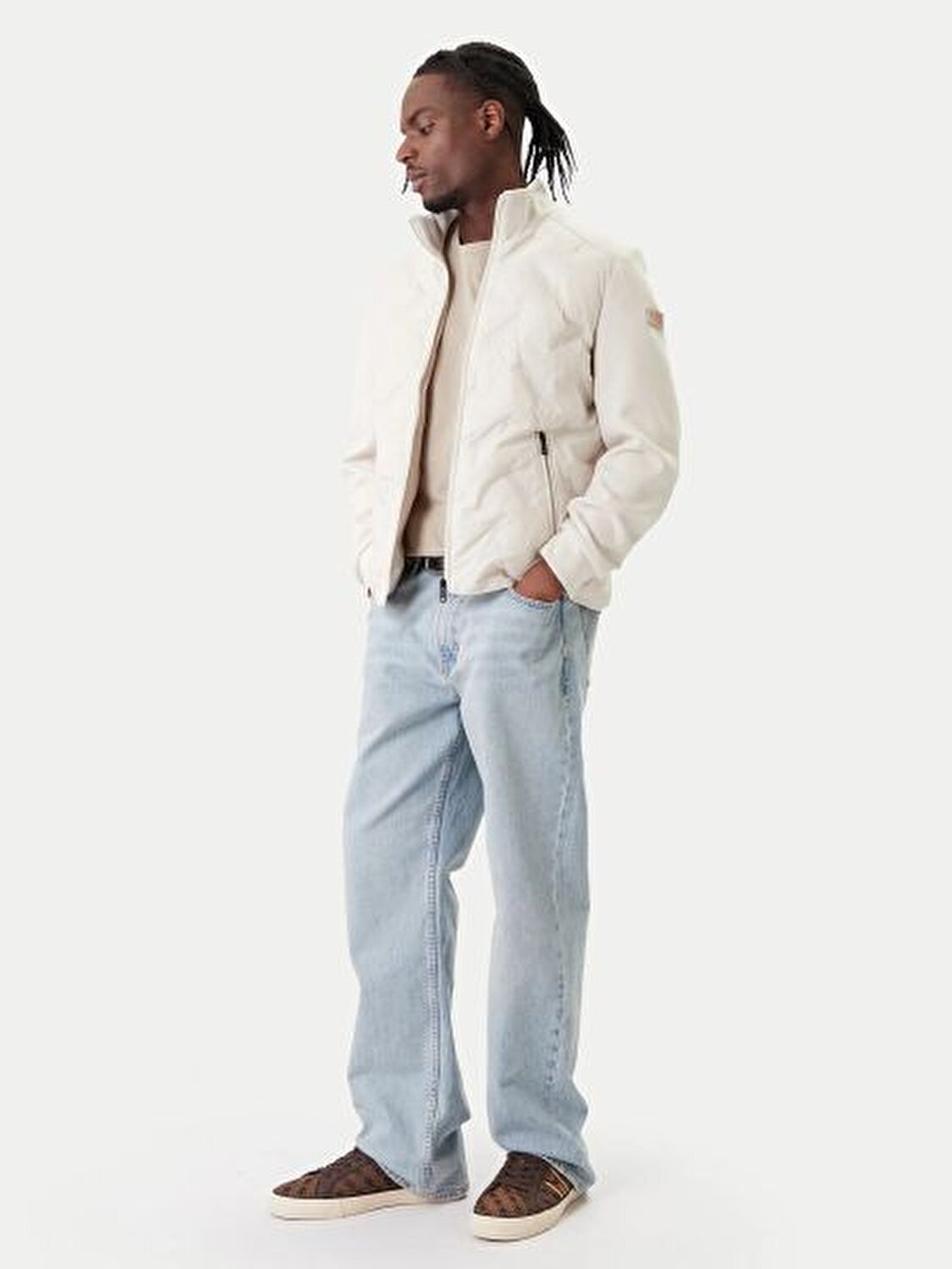 EKRU ERKEK ŞİŞME CEKET