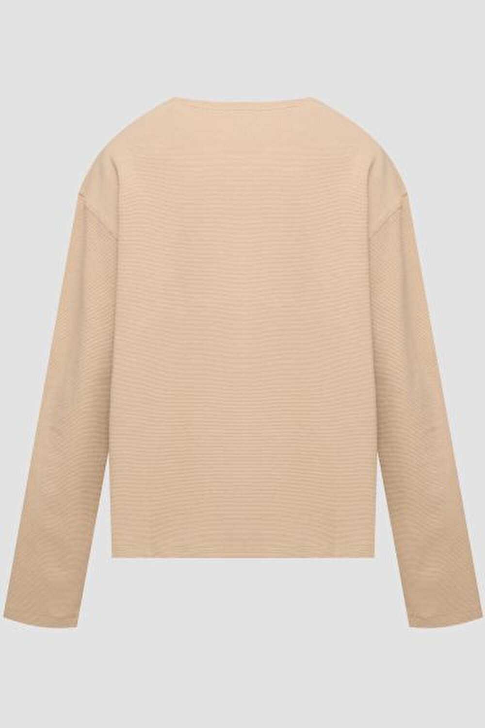 BEJ LOGOLU ERKEK SWEATSHIRT