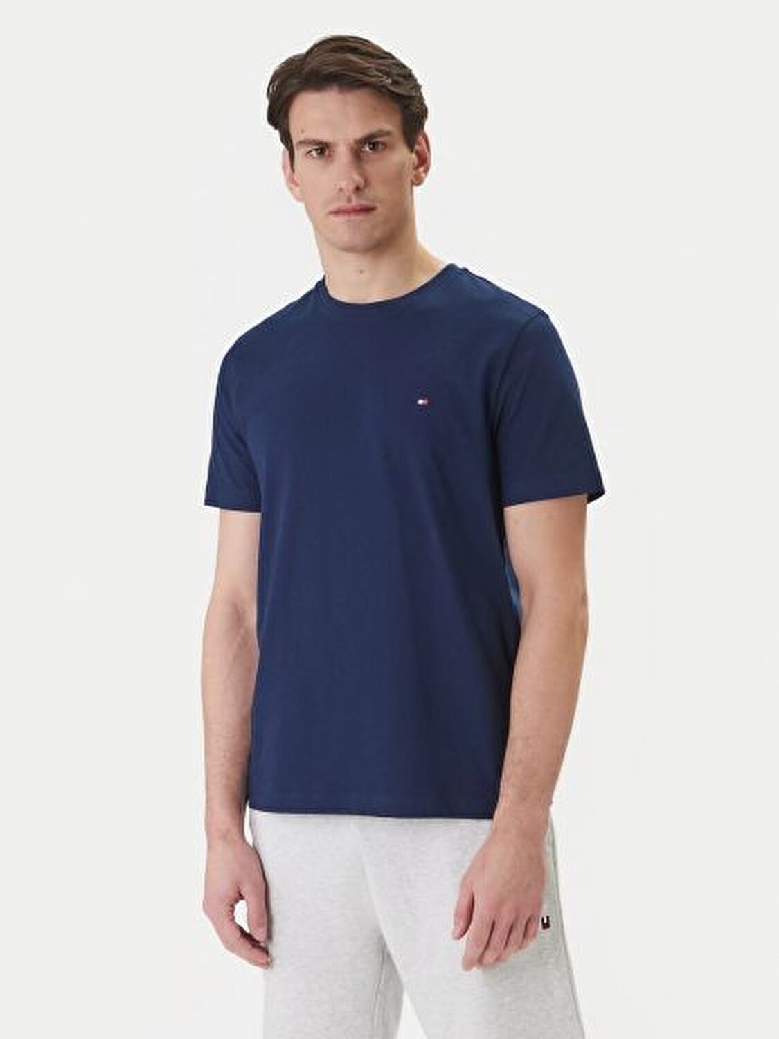 LACİVERT LOGOLU ERKEK T-SHIRT