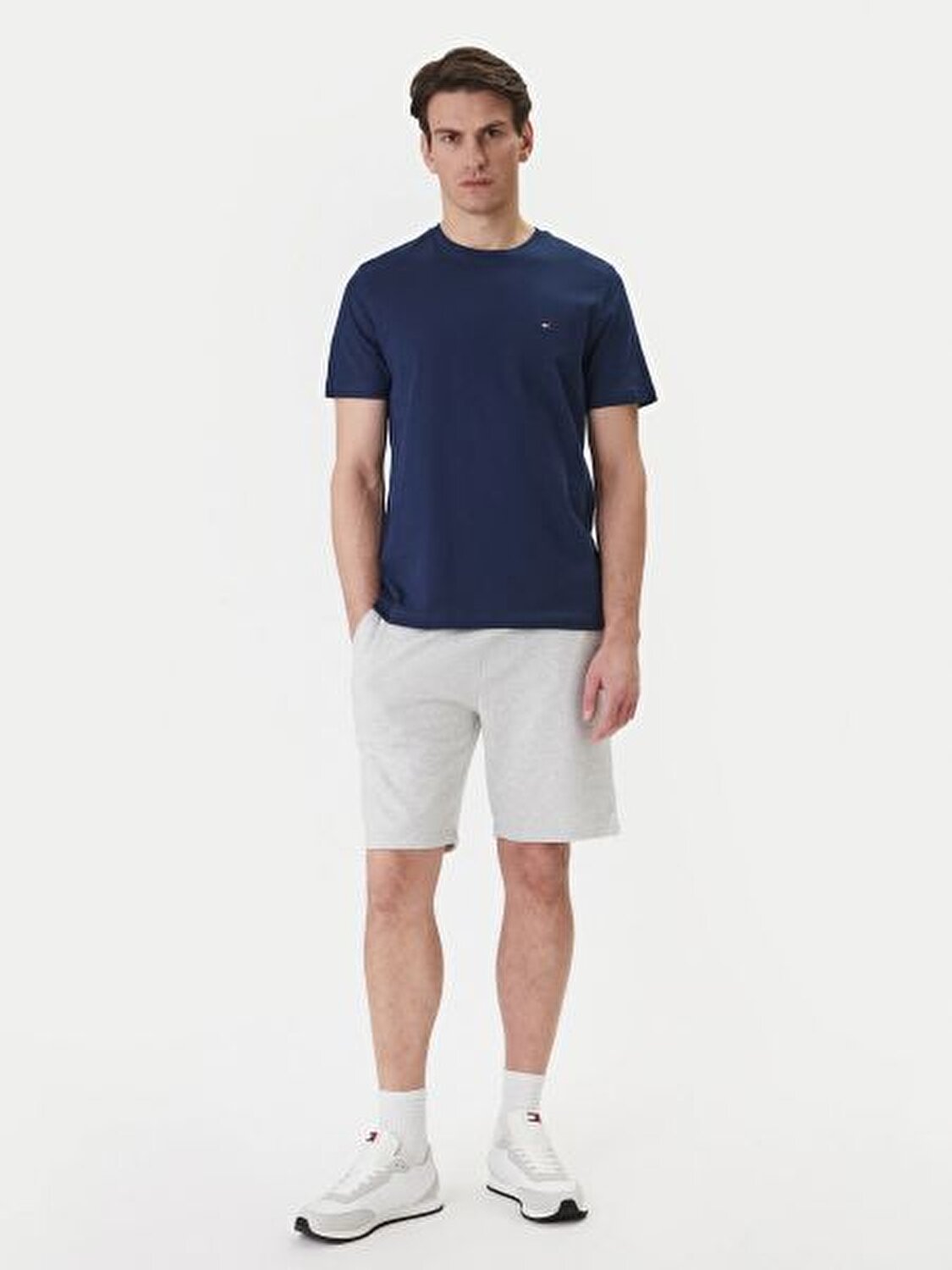 LACİVERT LOGOLU ERKEK T-SHIRT