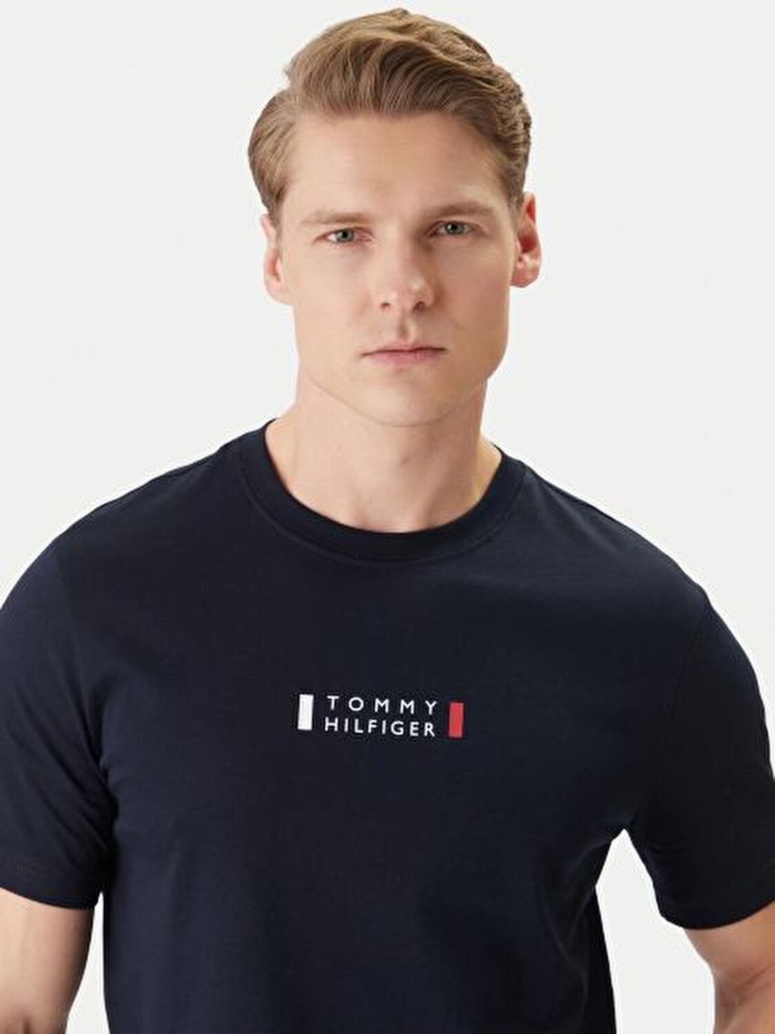 LACİVERT LOGOLU ERKEK T-SHIRT